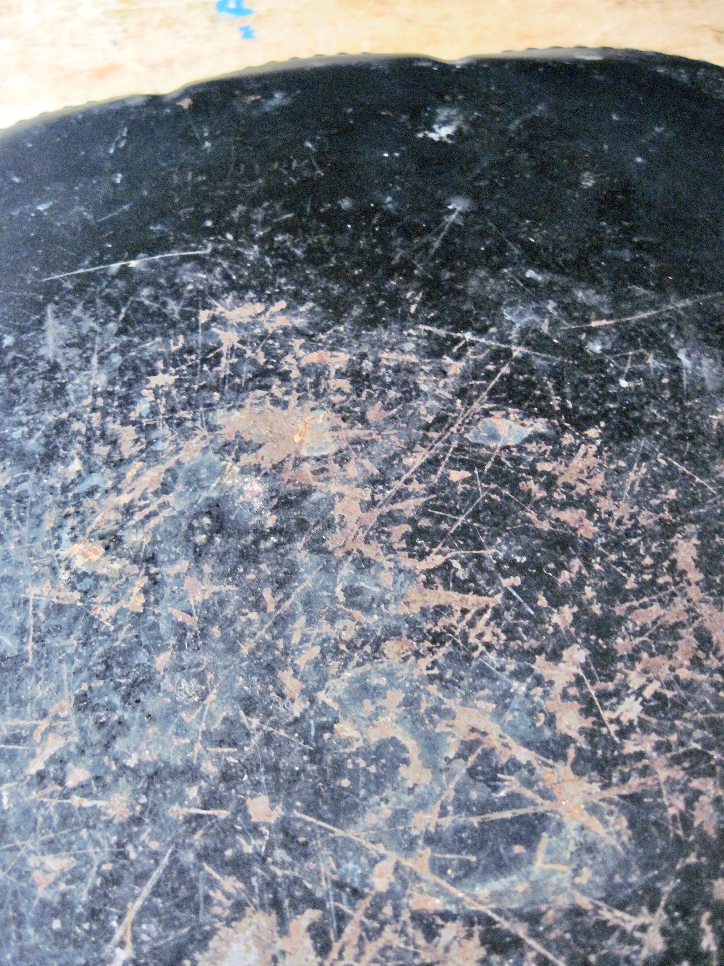 Round Metal Toleware Tray (c.1950s)