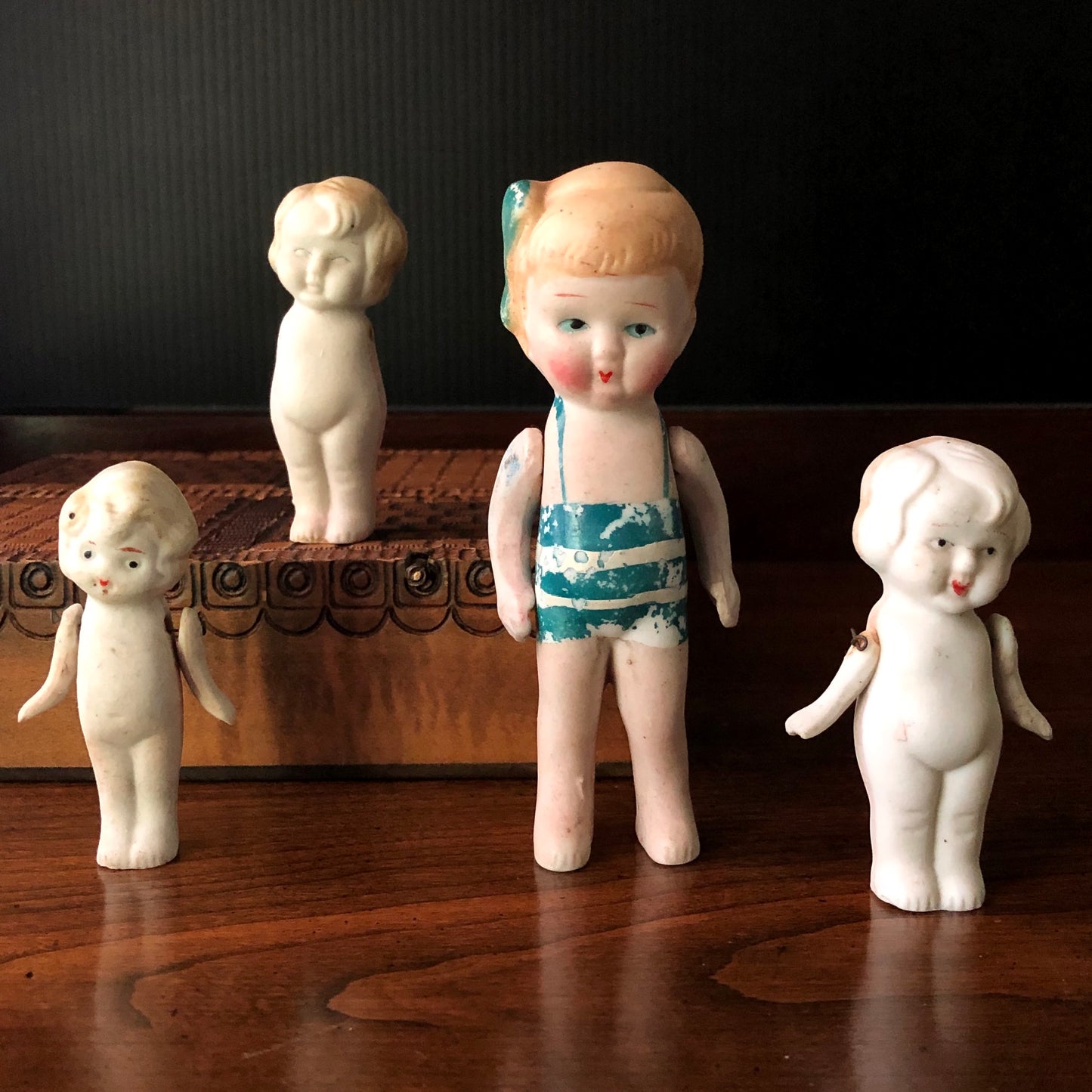 Vintage Bisque Penny Dolls (c.1920s)