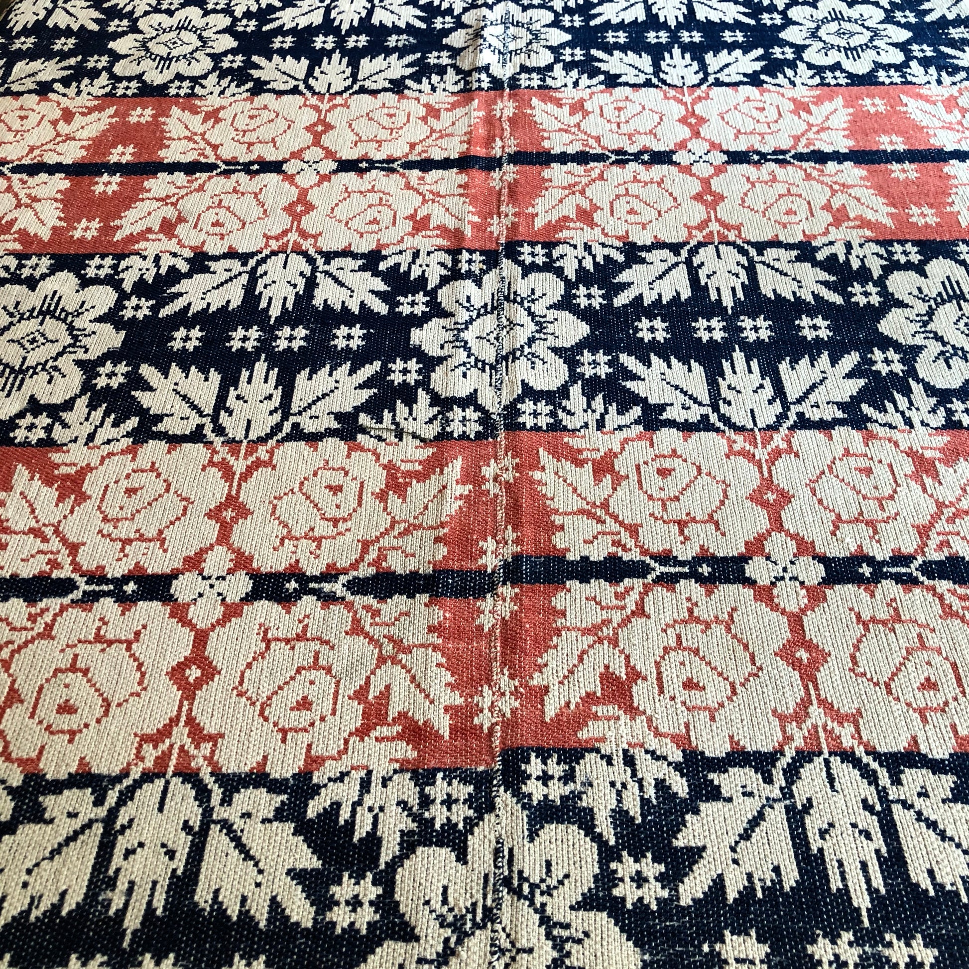 Antique Ohio Wool Coverlet (c.1800s)