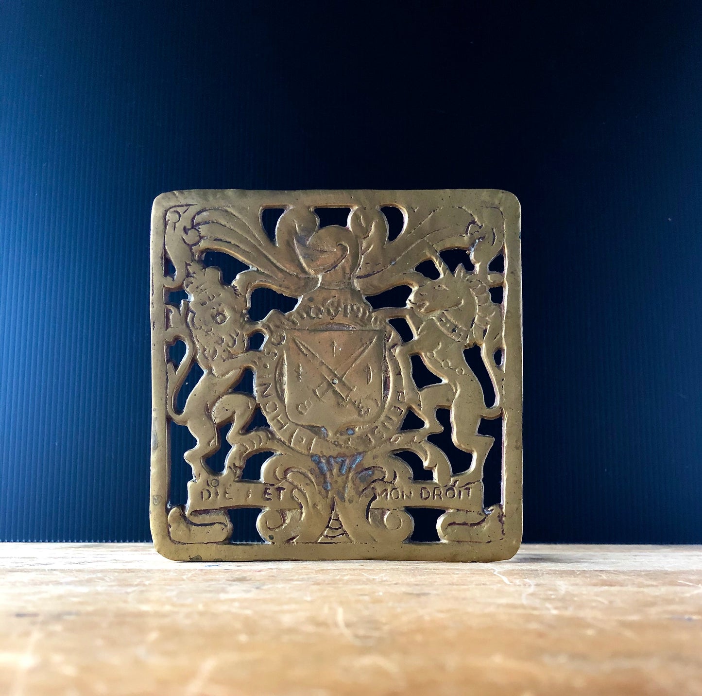 English Brass Kettle Stand (c.1800s)