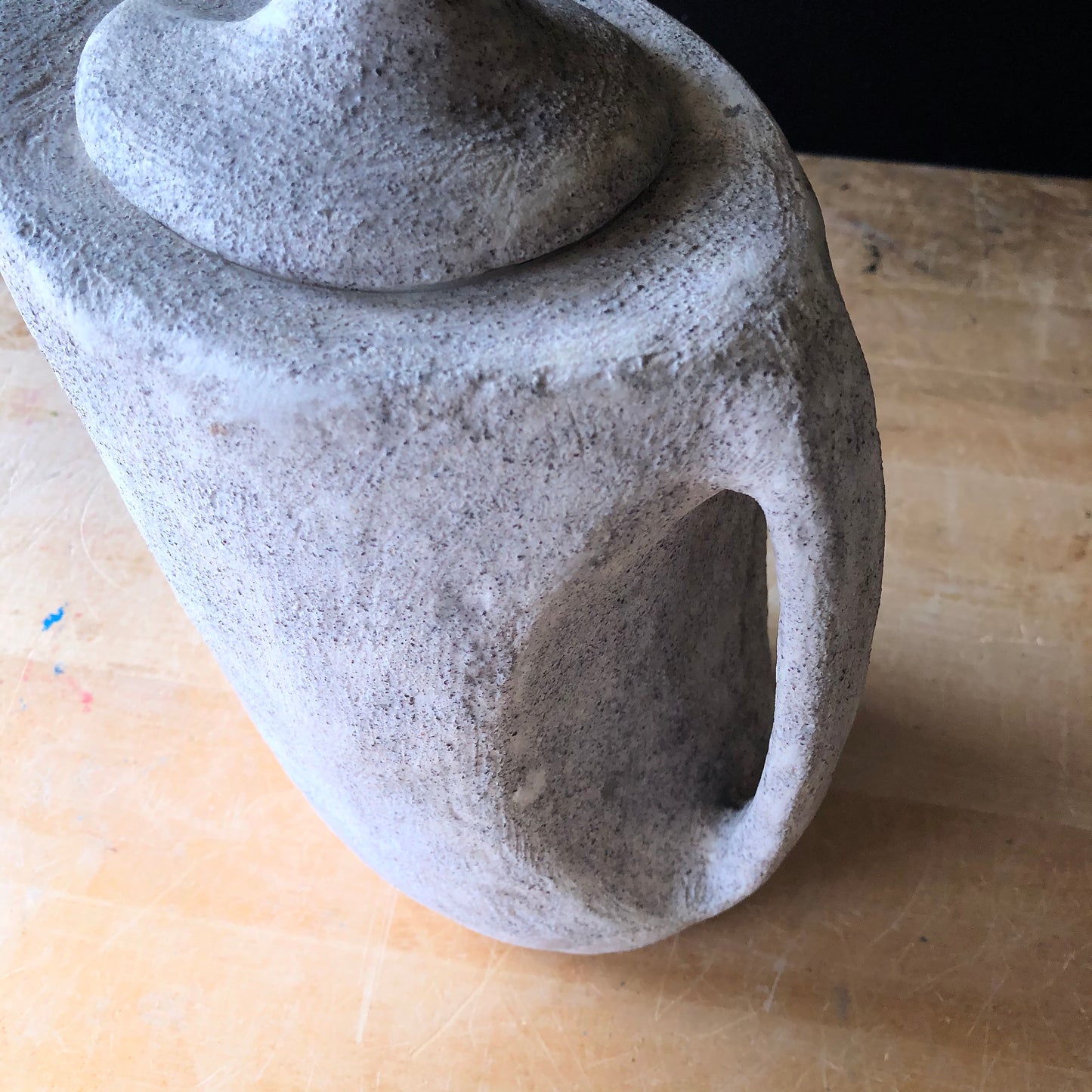 Rustic Modern Stoneware Pitcher (c.1970s)