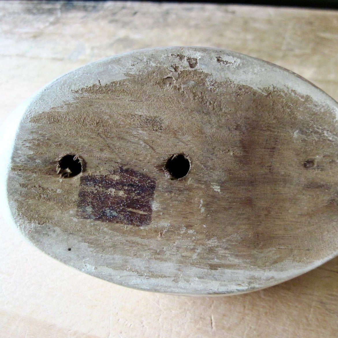 Rustic Carved Wooden Duck (c.1980s)