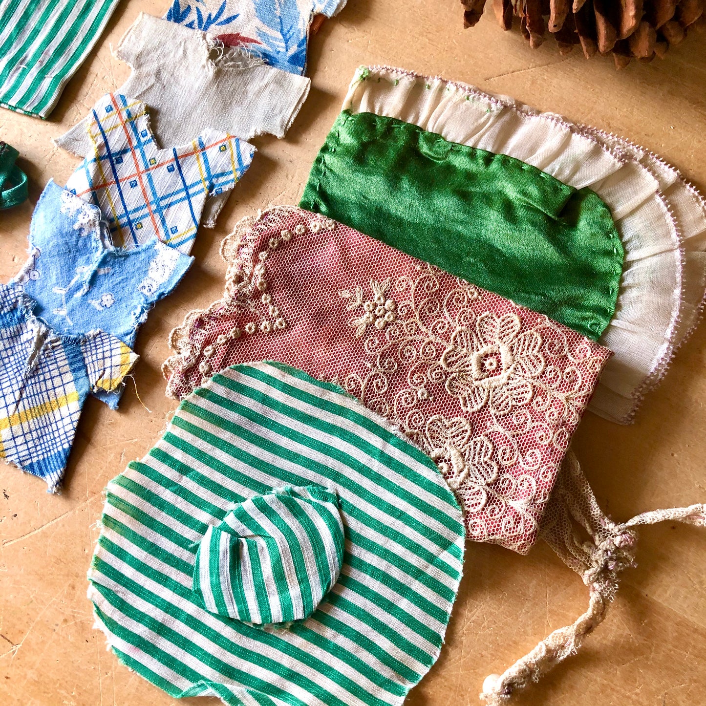 Primitive Handmade Doll Clothes (c.1930s)