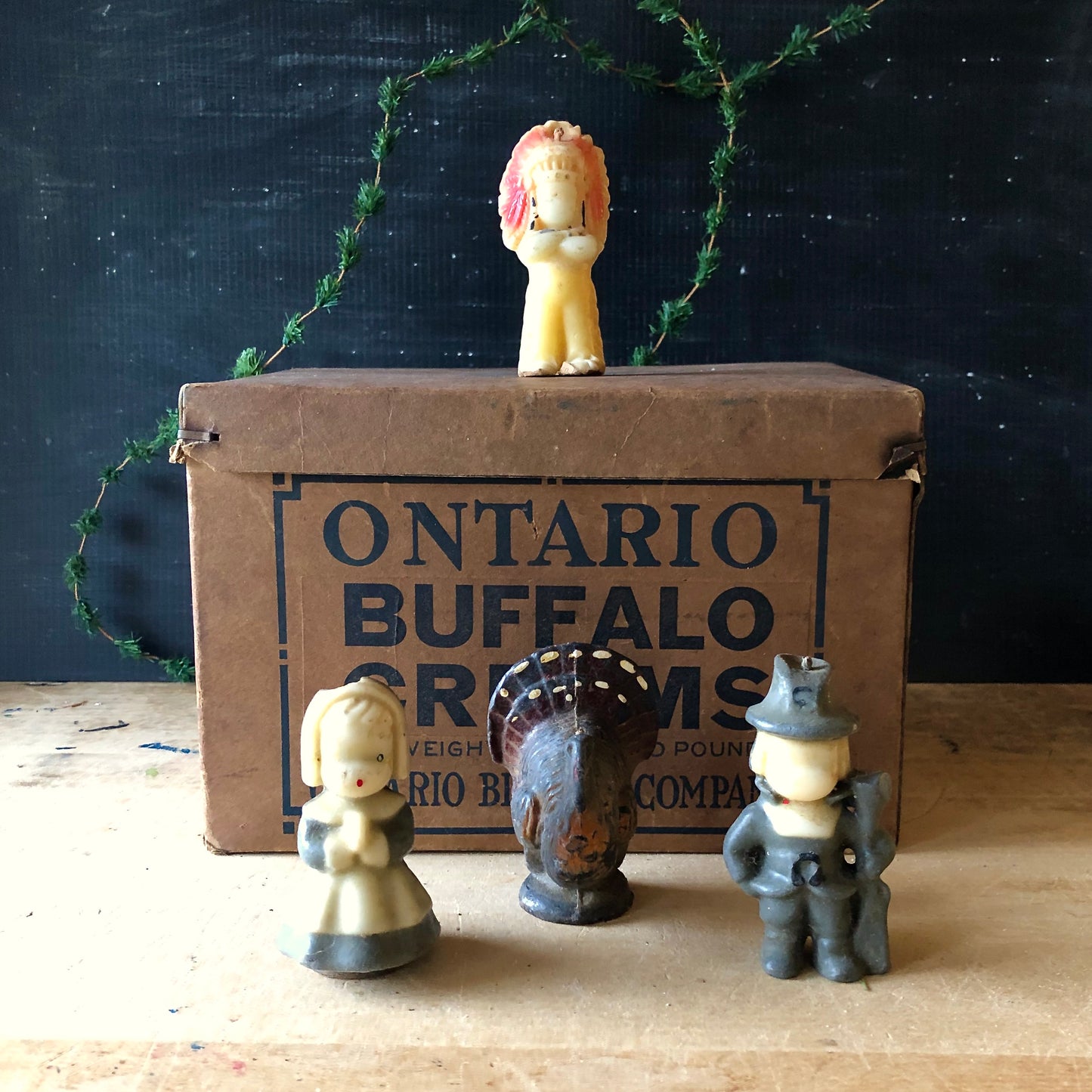 Vintage Gurley Thanksgiving Candles (c.1950s)