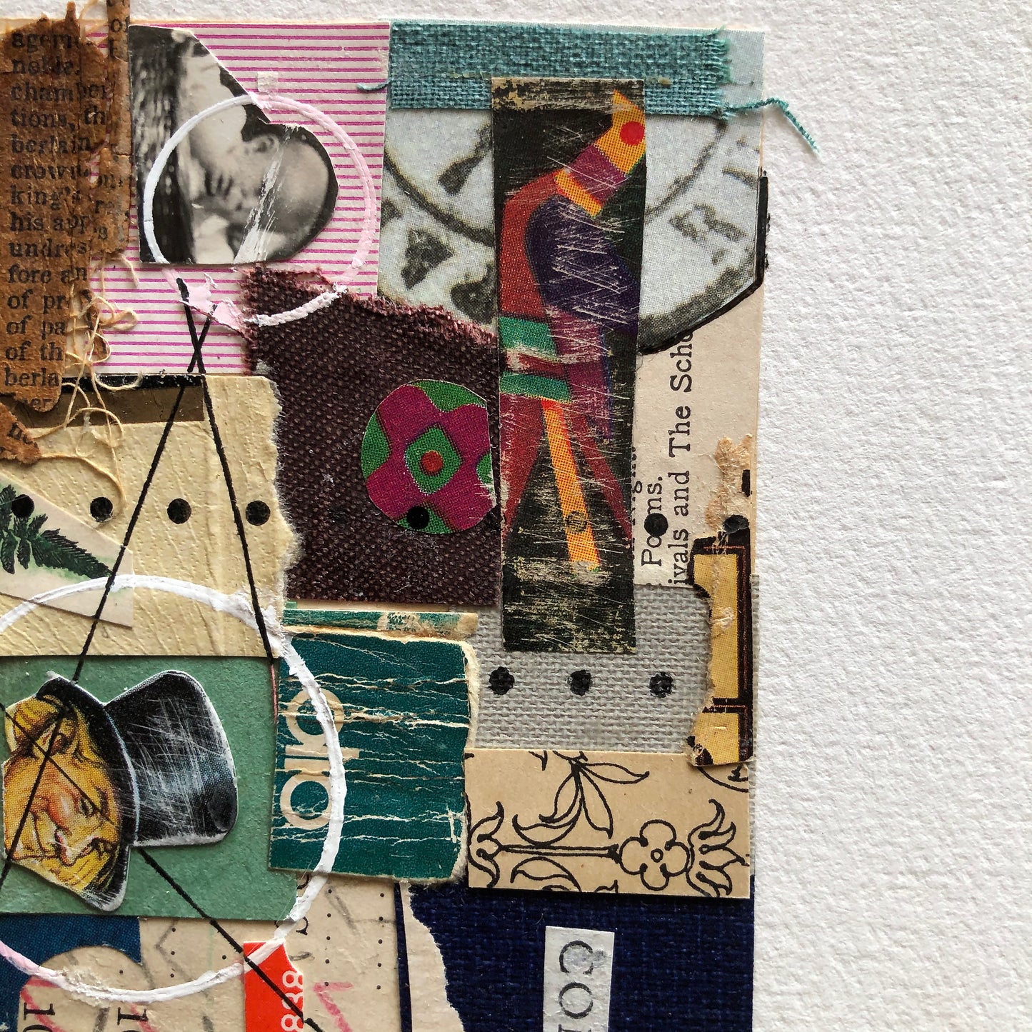 Old Book Art Collage, 'Hold the Mayo'