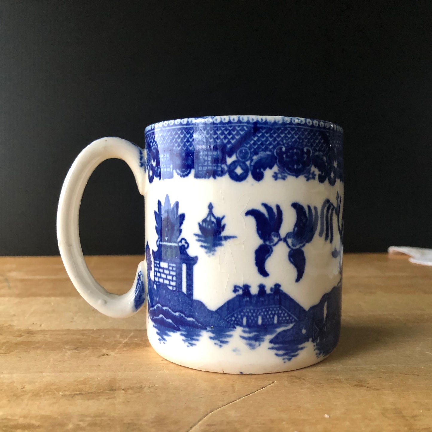Mismatched Blue Transferware Vintage Dining Set (1900s)