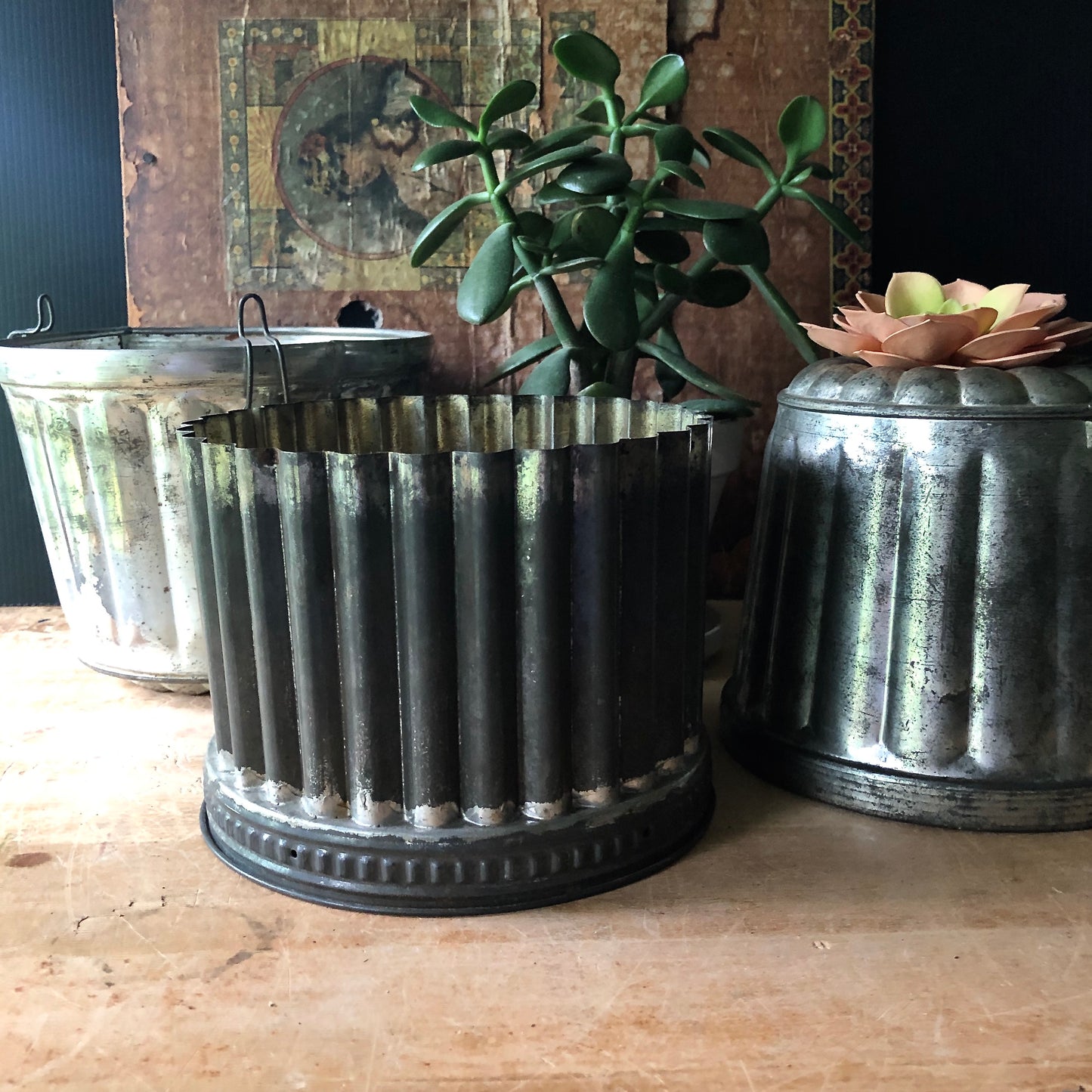 Vintage Tinware Pudding Molds (c.1920s +)