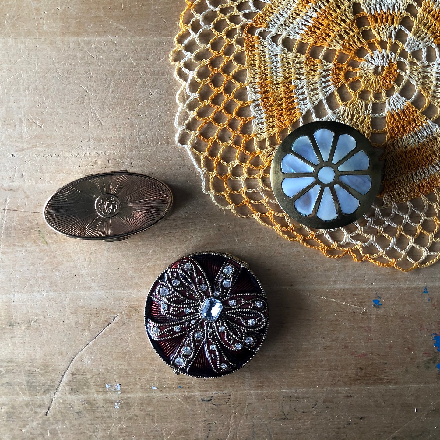 Vintage Cosmetic Accessories Set (c.1950-1980s)