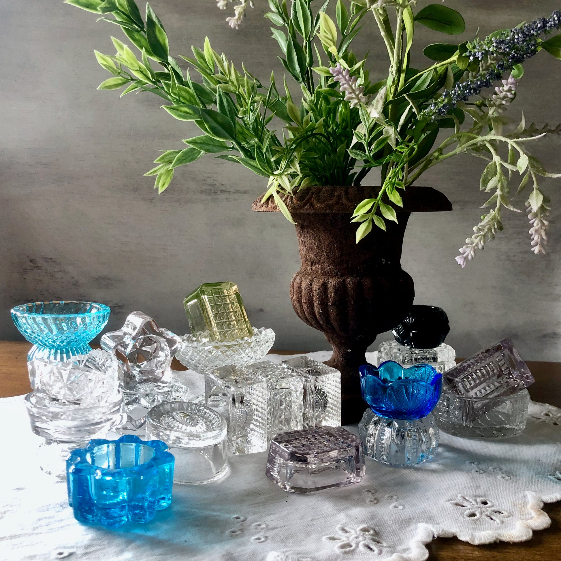 Assorted Vintage Glass Salt Cellars