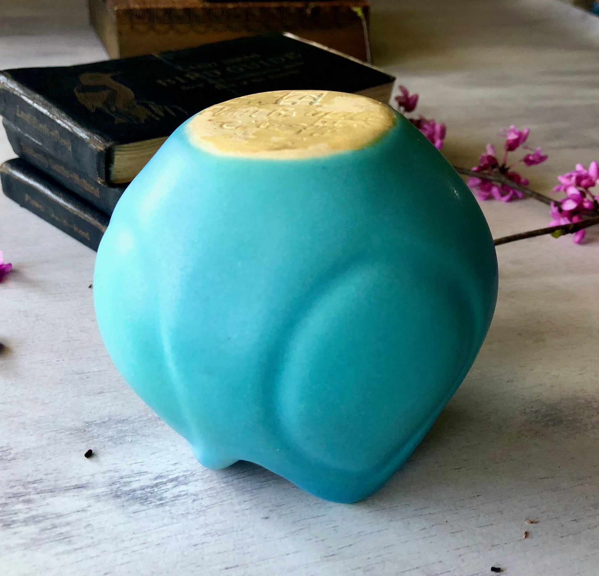Van Briggle Pottery Turquoise Tulip Vase (c.1950s)
