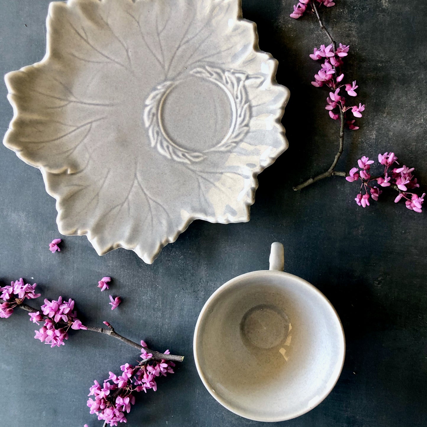 Woodfield by Steubenville Pottery Luncheon Set (c.1950s)