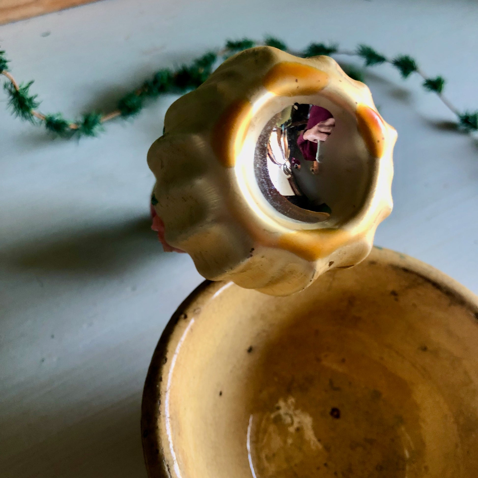 De Carlini Italian Blown Glass Clown Ornament (c.1960s)