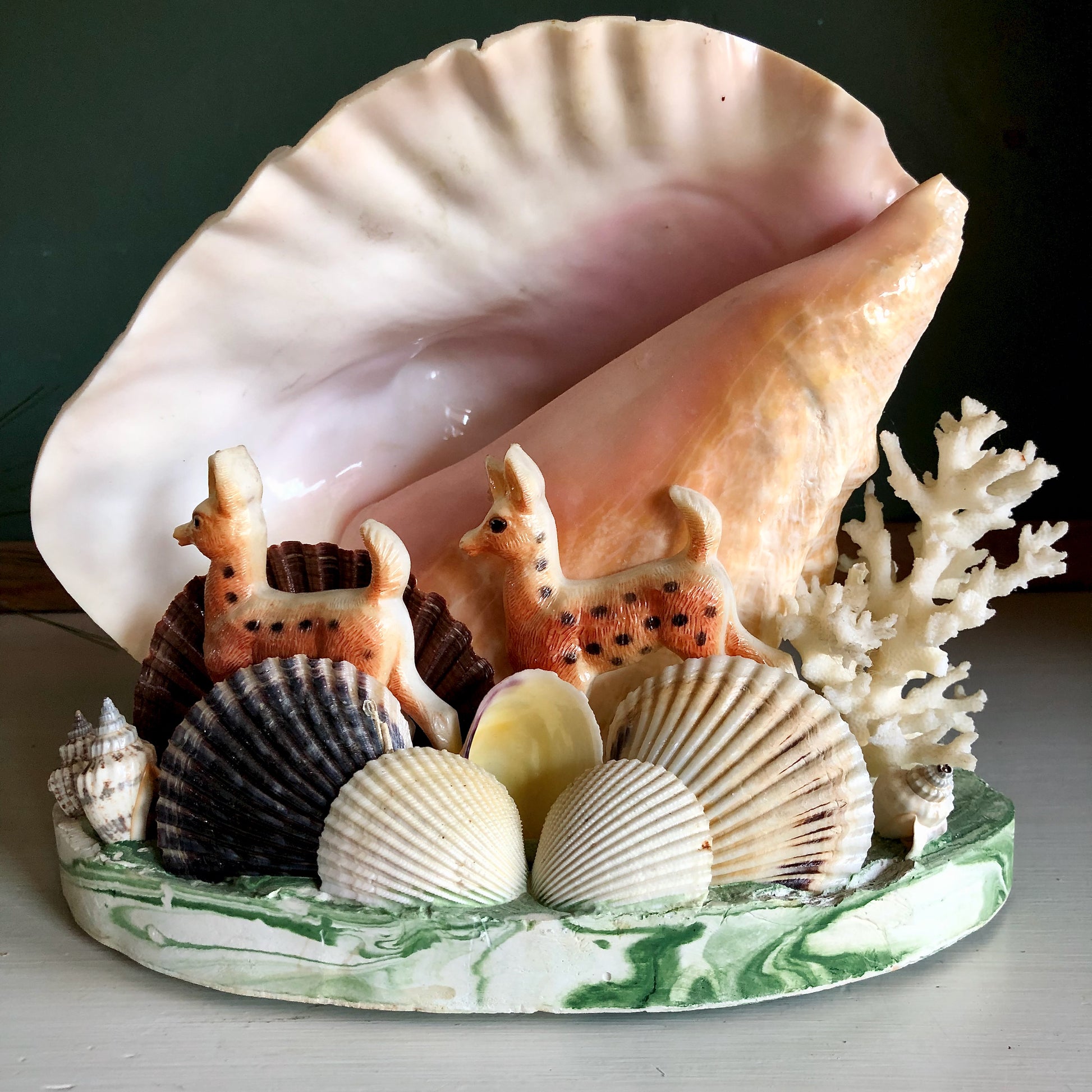 Vintage Florida Sea Shell Light (c1950s)