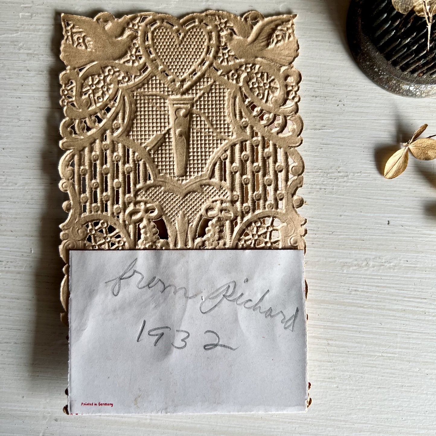 Antique 3-D Children's Valentine Card (c.1930s)