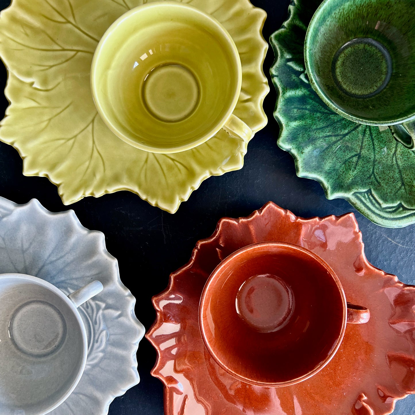Steunbenville Pottery Vintage Luncheon Set (c.1950s)