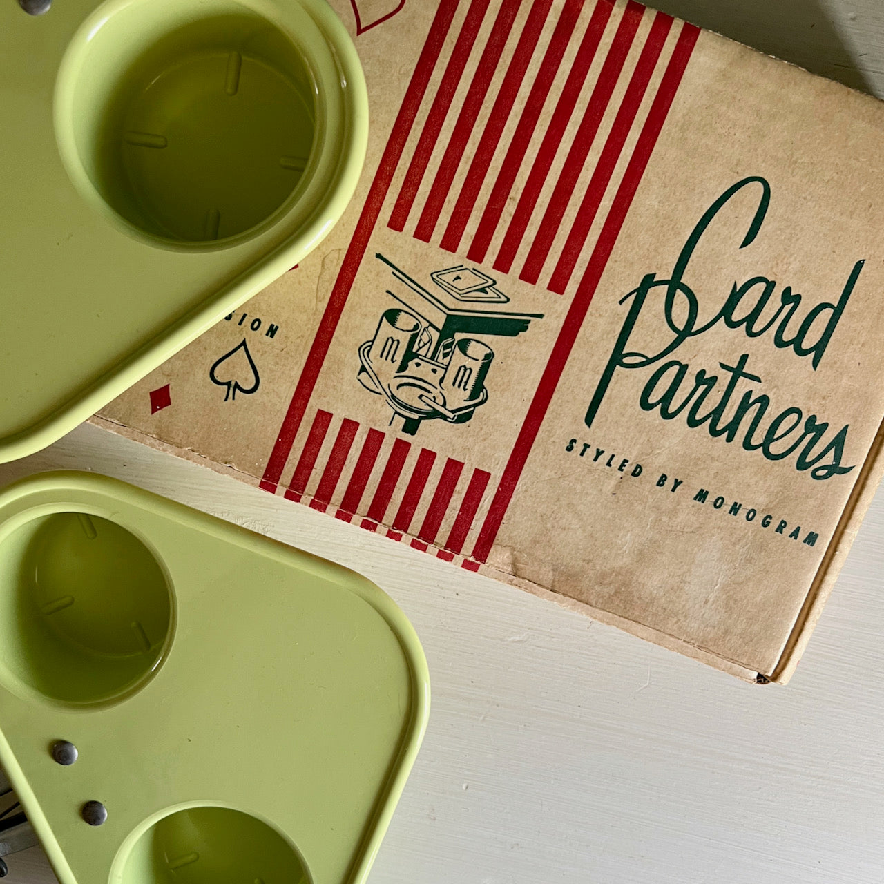 Card Partners Vintage Clip On Card Table Drink Holder (c.1960s)