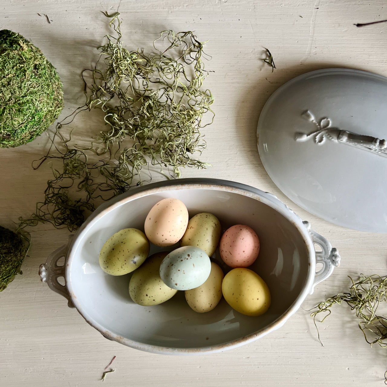 Antique Burgess & Goddard Ironstone Vegetable Dish (c.1800s)