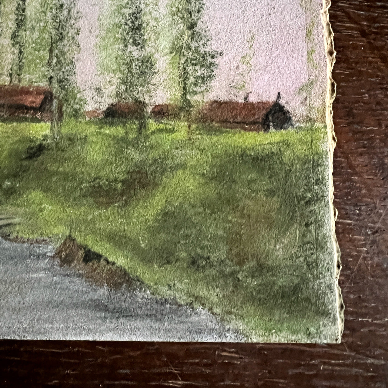 Pastoral Country Chalk Painting (c.1950s)