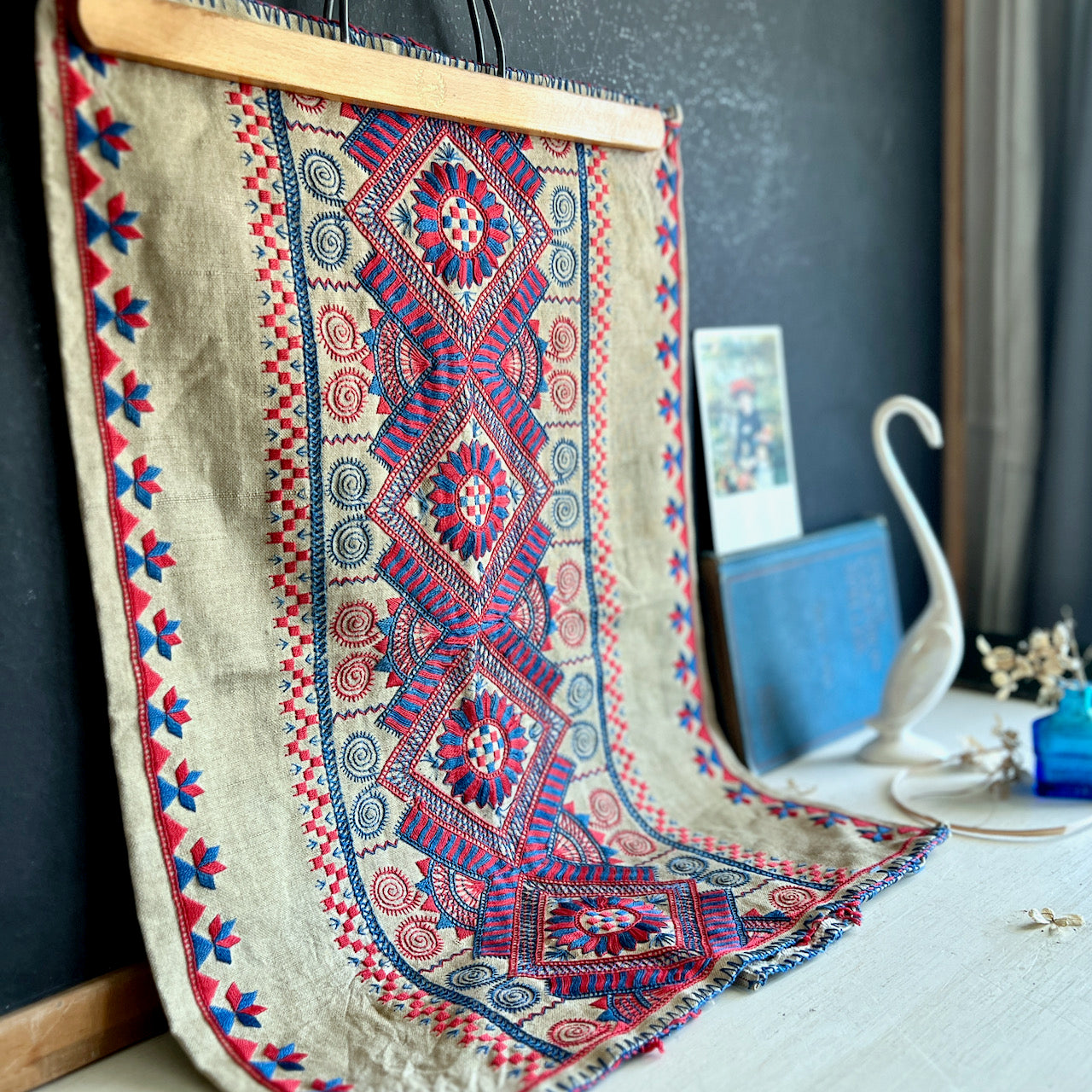 Hand Embroidered Antique Cushion Cover