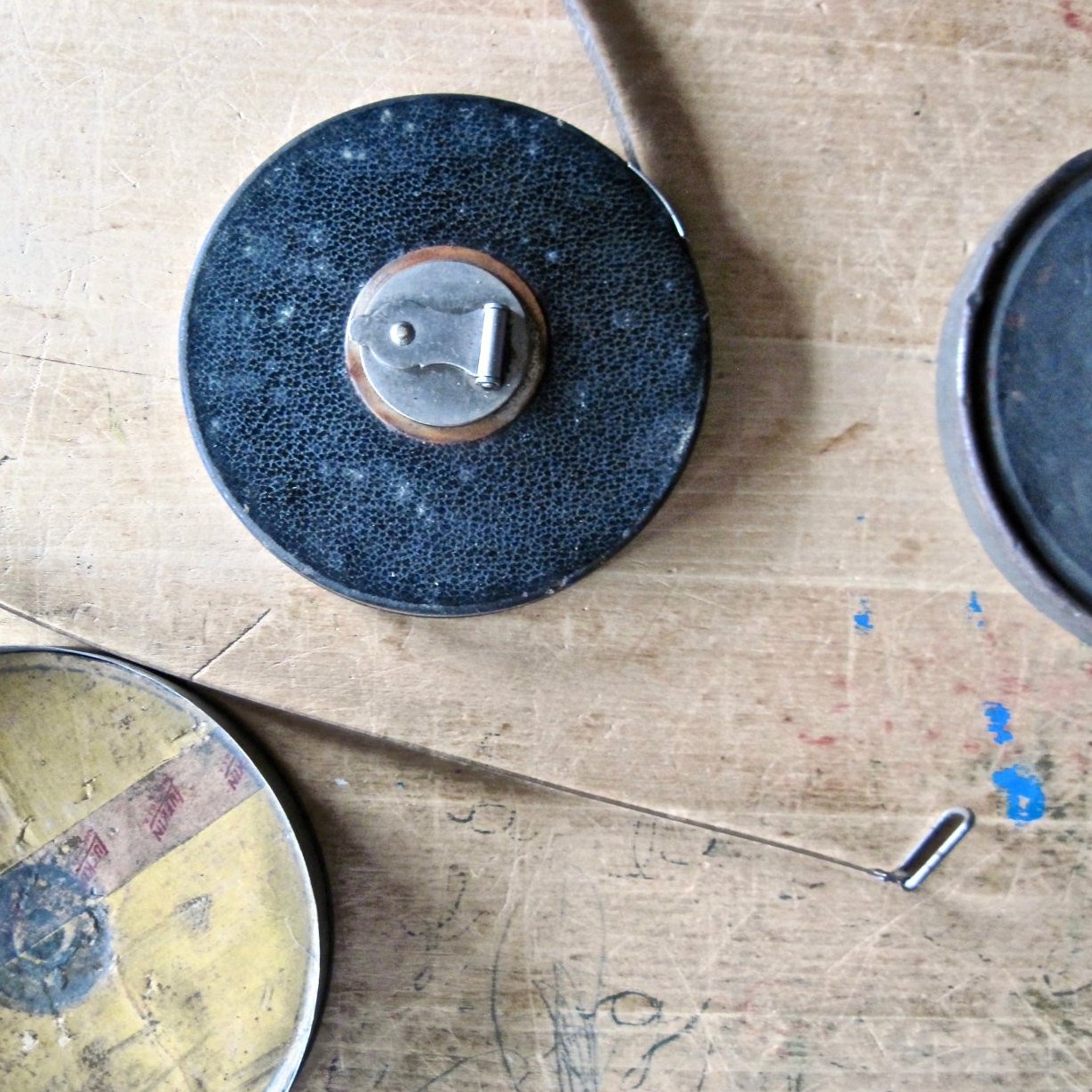 Lufkin Retractable Tape Measure with Storage Can (c.1930s)