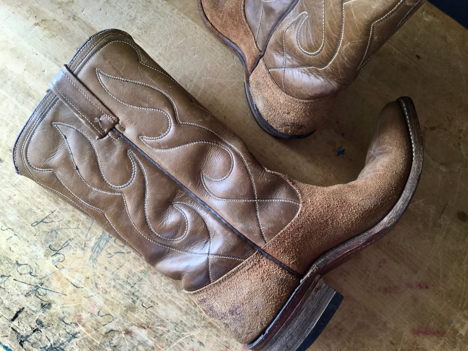 Vintage Acme Leather Cowboy Boots for Women