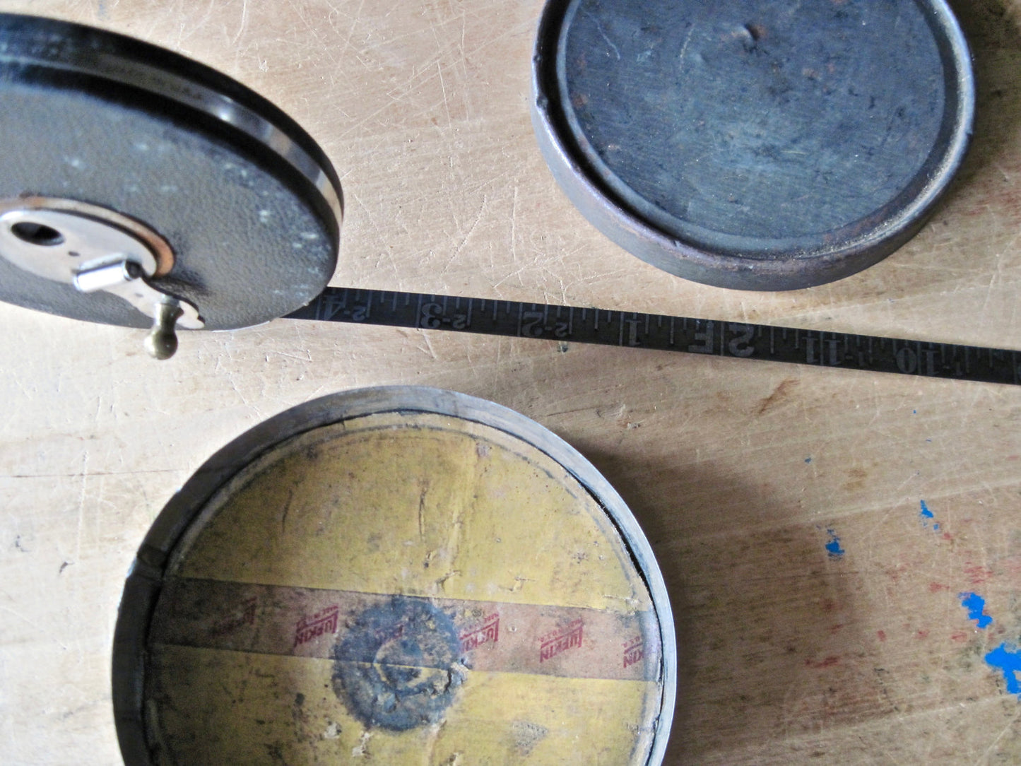 Lufkin Retractable Tape Measure with Storage Can (c.1930s)