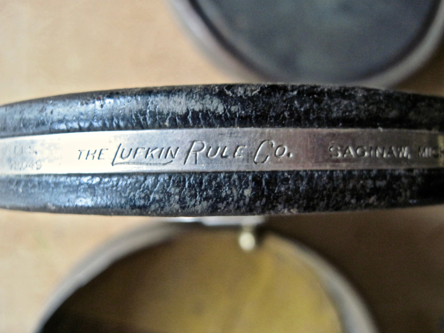 Lufkin Retractable Tape Measure with Storage Can (c.1930s)