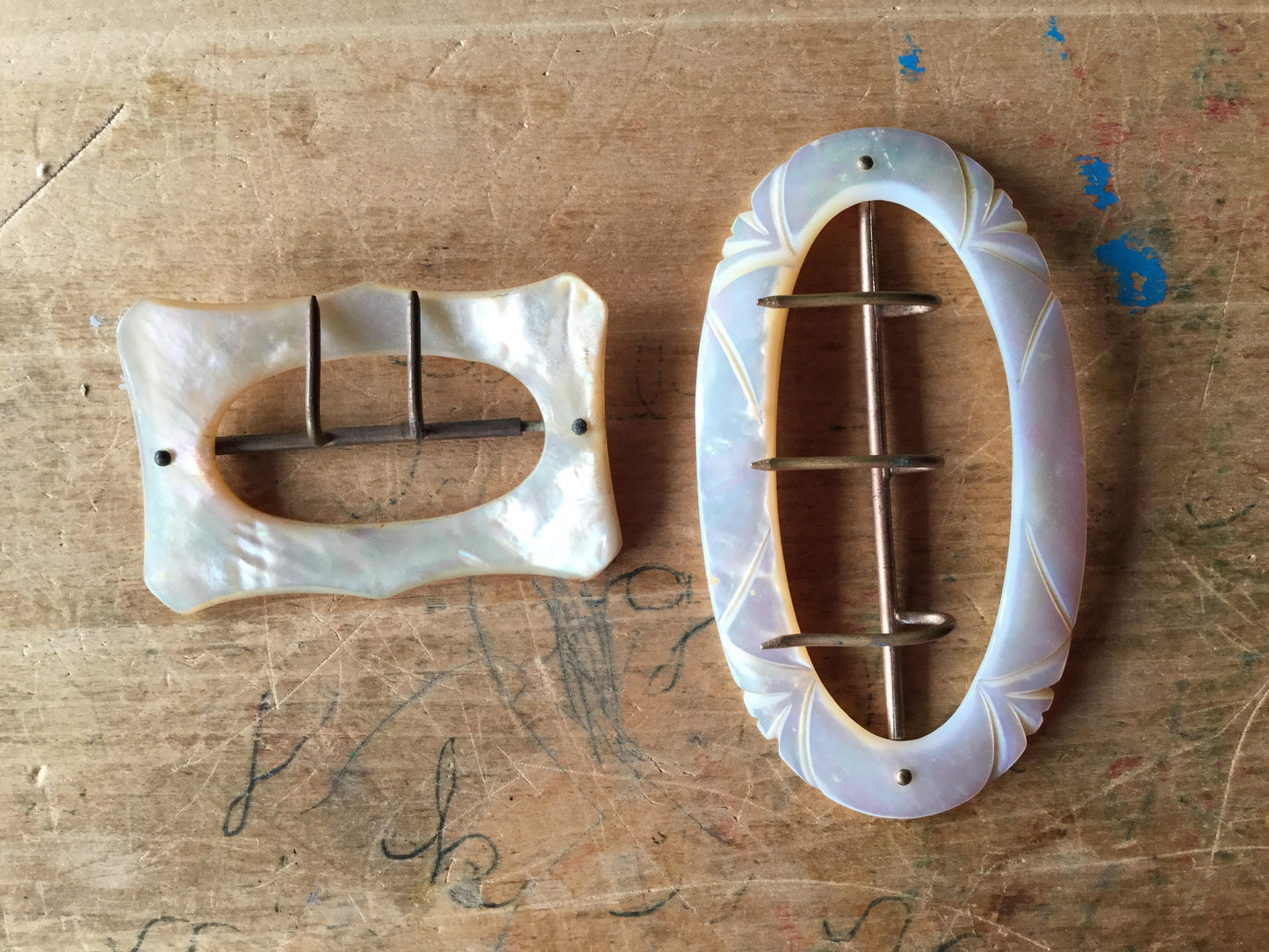 Vintage Art Deco Belt Buckles