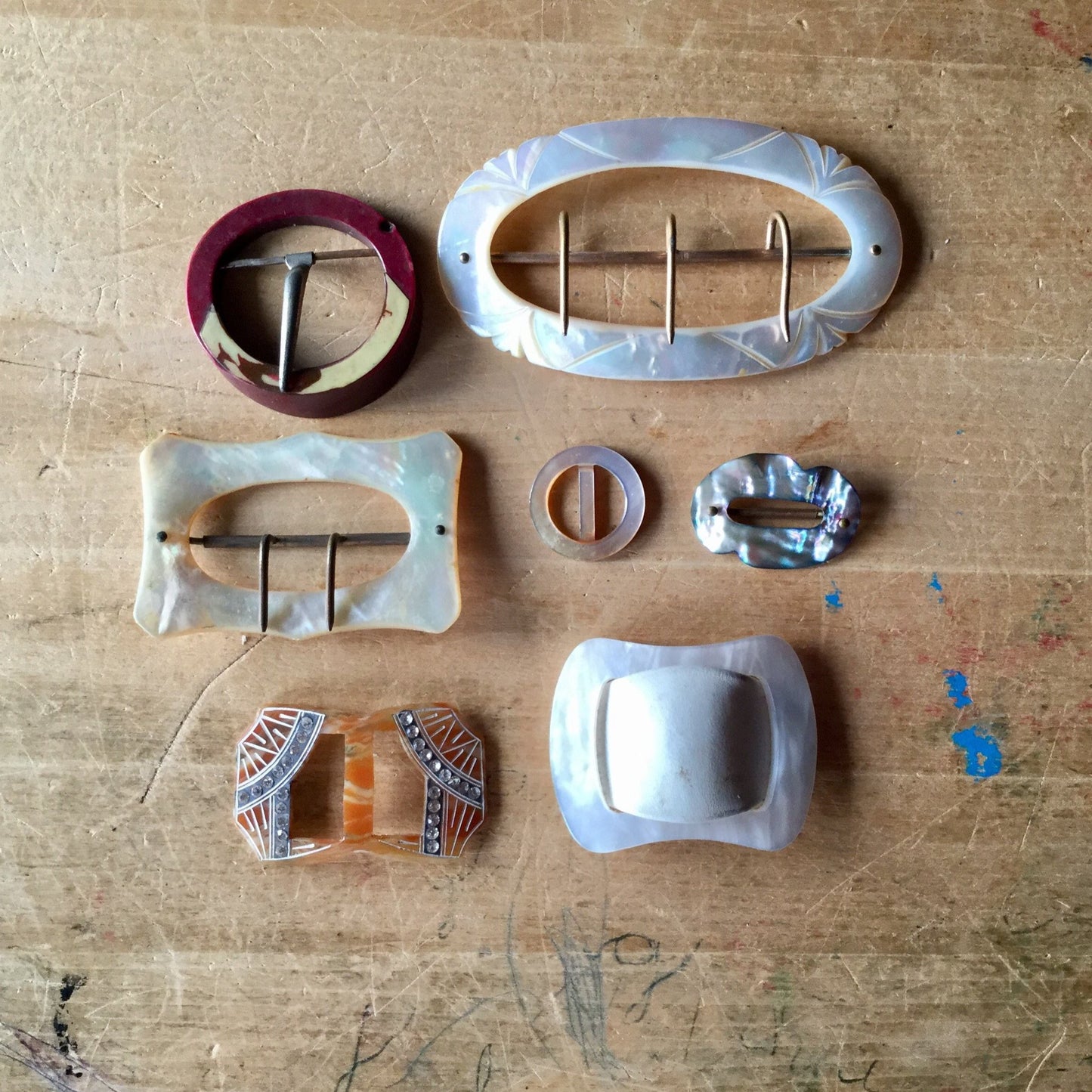 Vintage Art Deco Belt Buckles