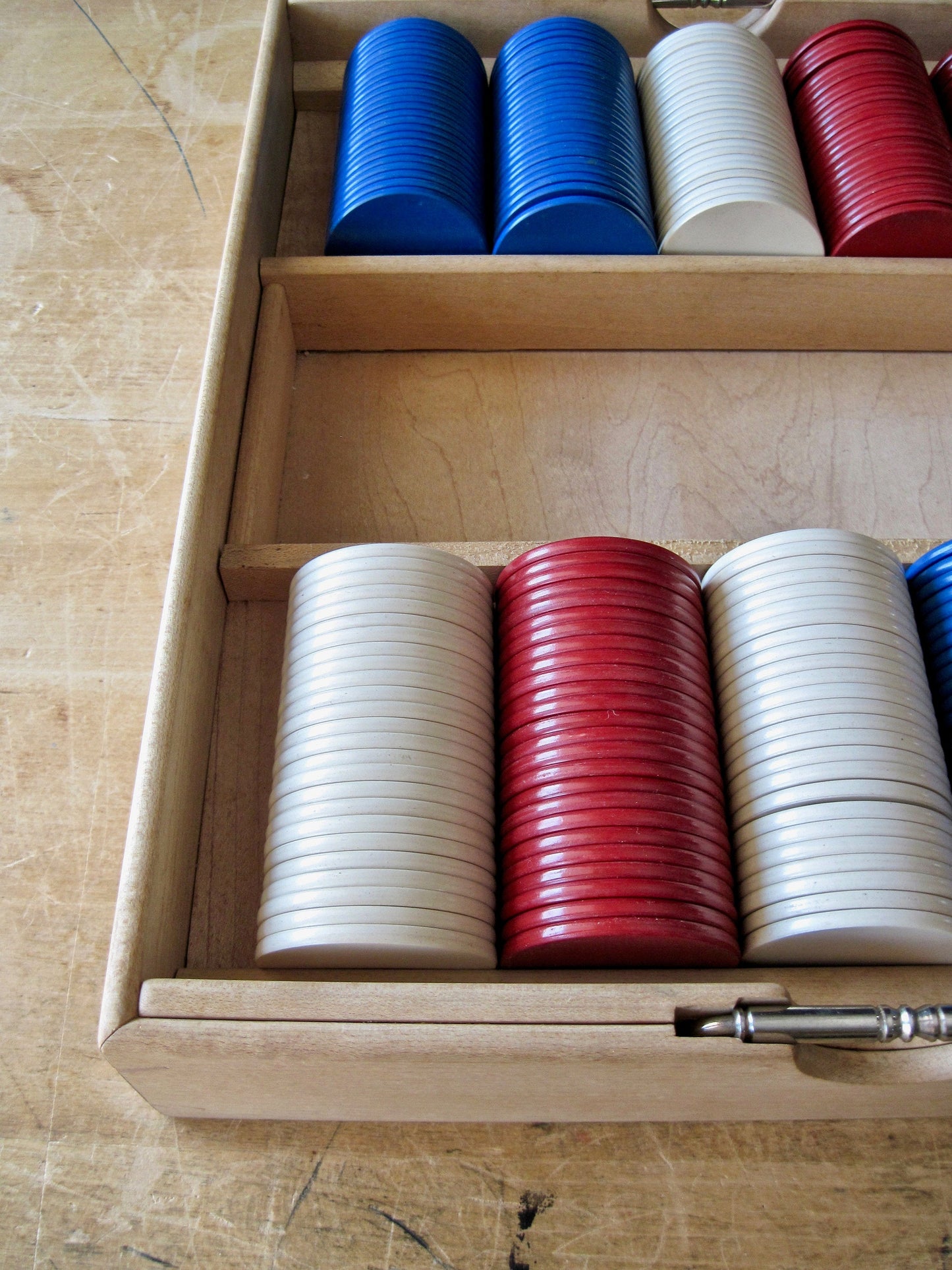 Vintage Game Board Set for Poker, Backgammon, Checkers, Chess