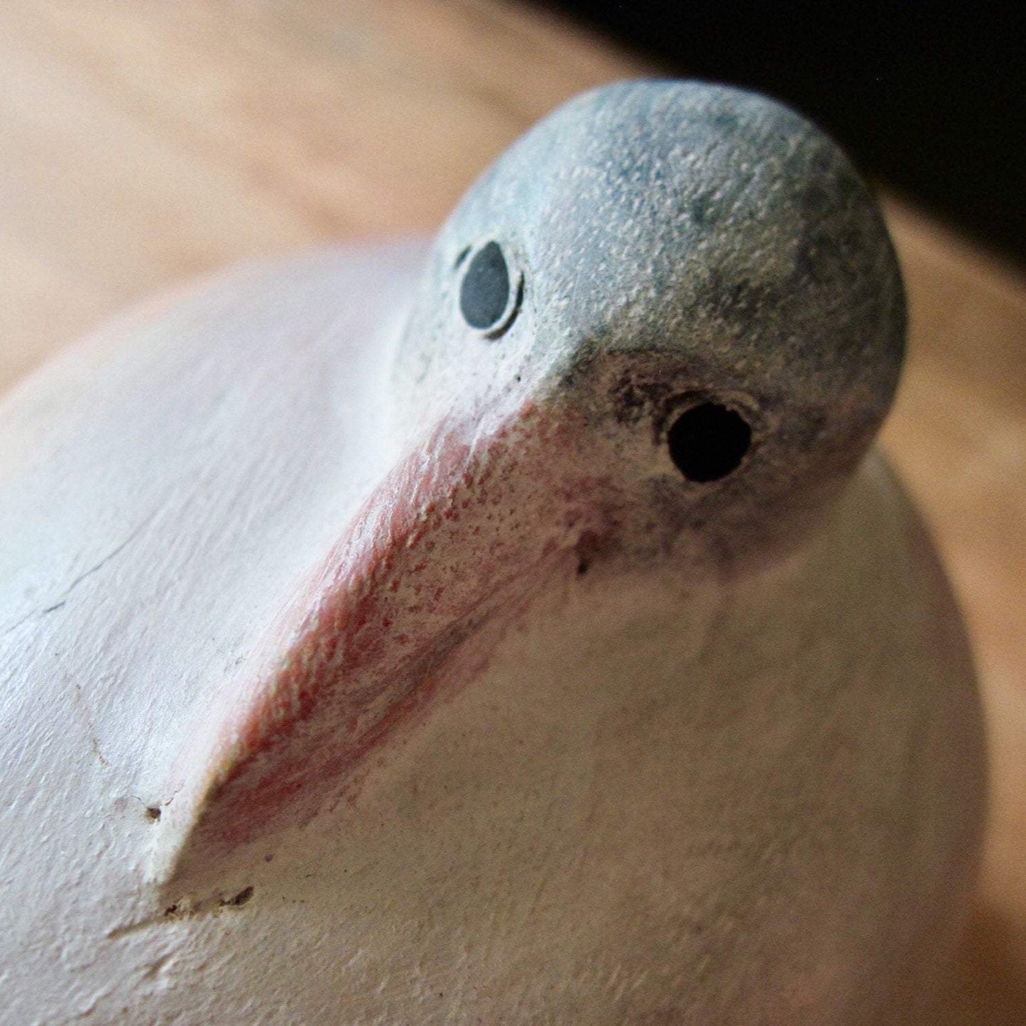 Rustic Carved Wooden Duck (c.1980s)