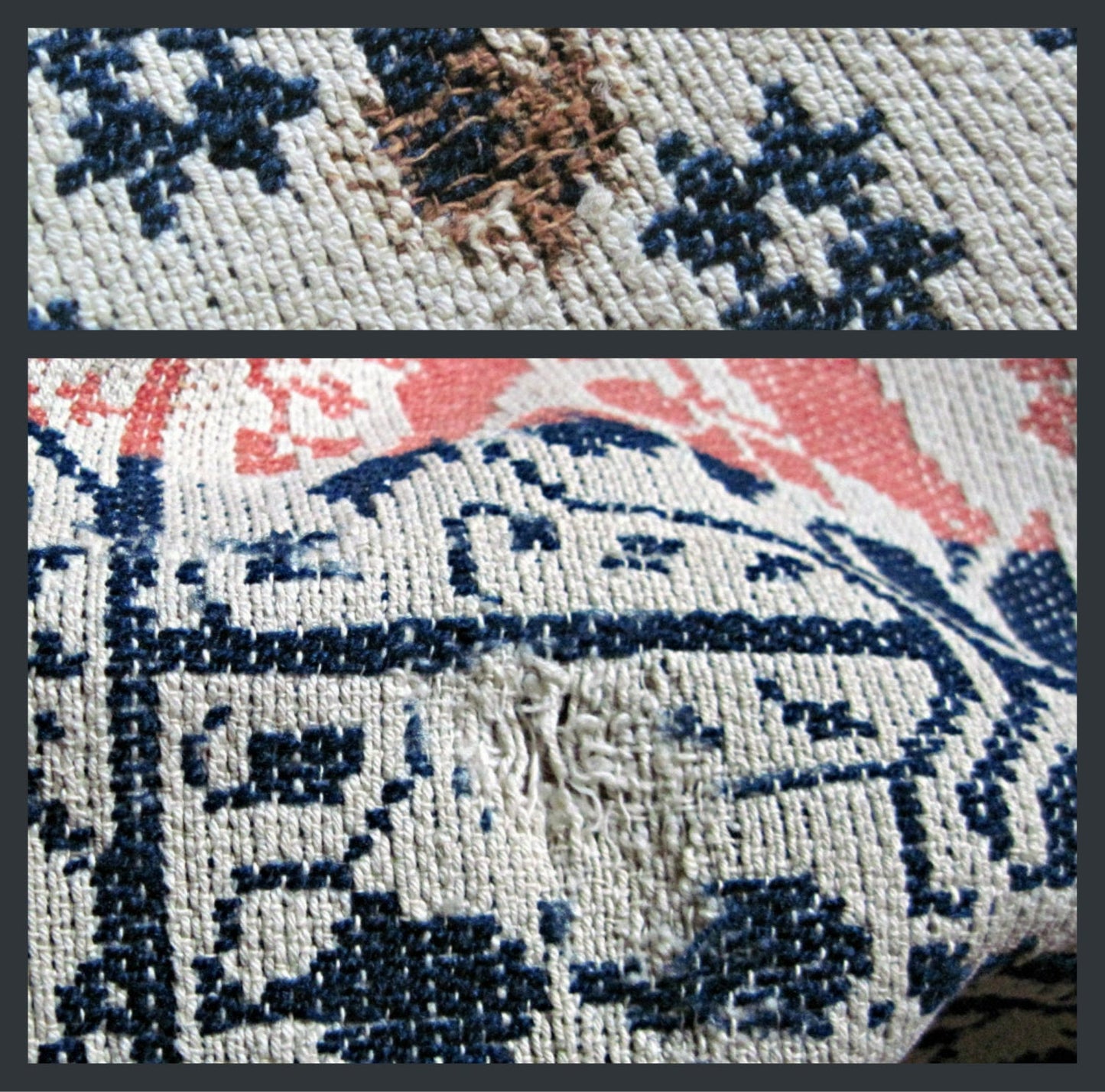 Antique Ohio Wool Coverlet (c.1800s)