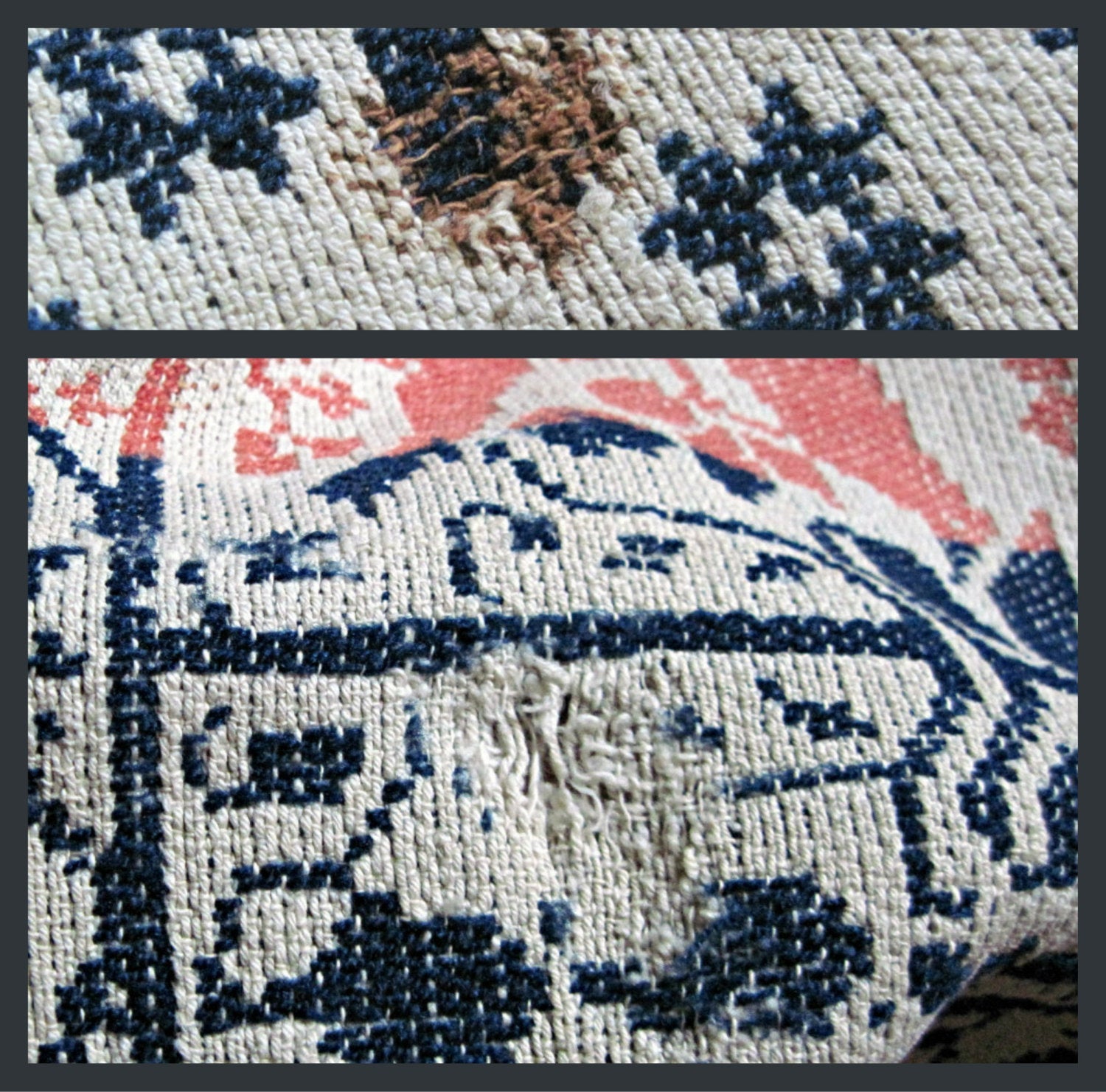 Antique Ohio Wool Coverlet (c.1800s)