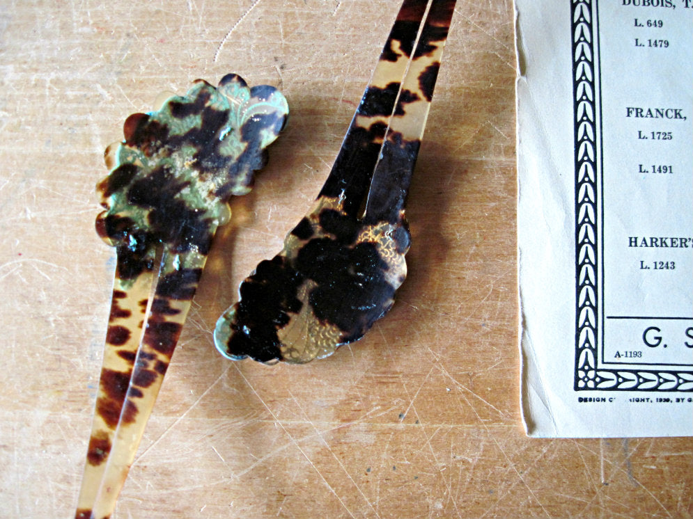 Ornate Victorian Hair Picks (c.1800s)