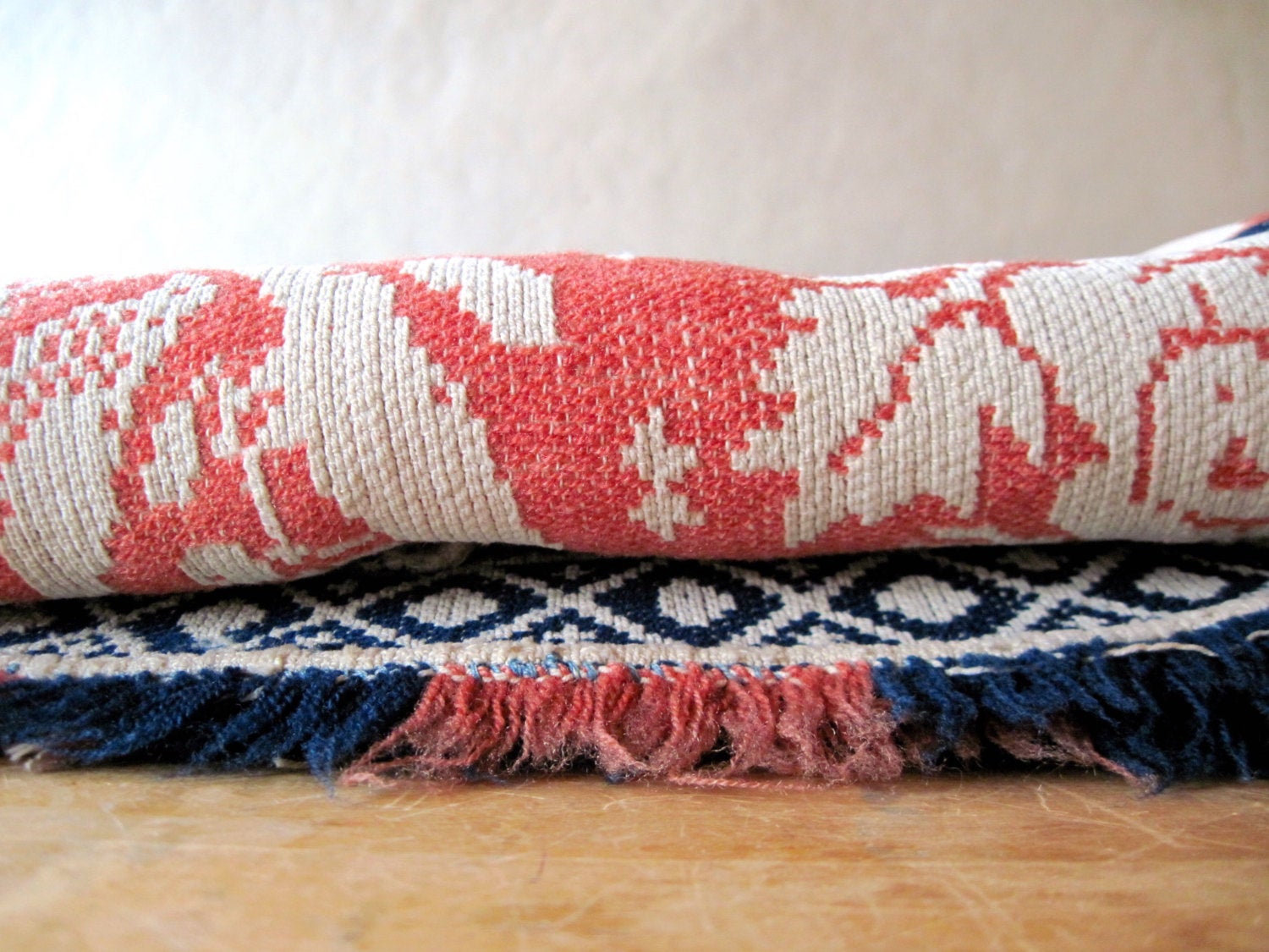 Antique Ohio Wool Coverlet (c.1800s)
