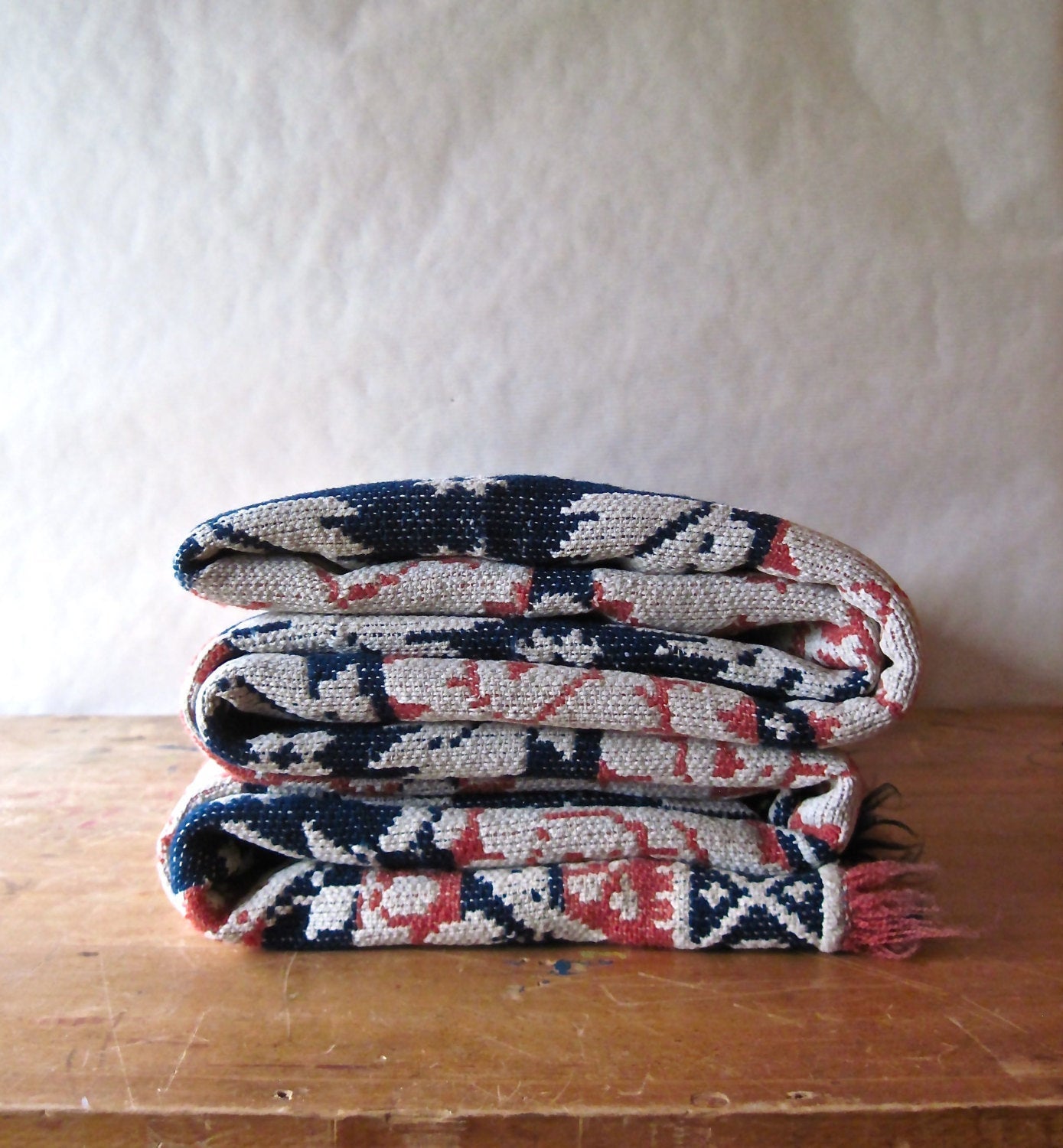 Antique Ohio Wool Coverlet (c.1800s)