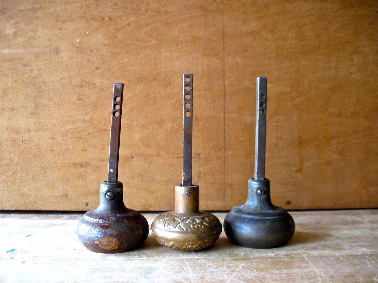Brass and Cast Bronze Door Knobs (c.1870s)
