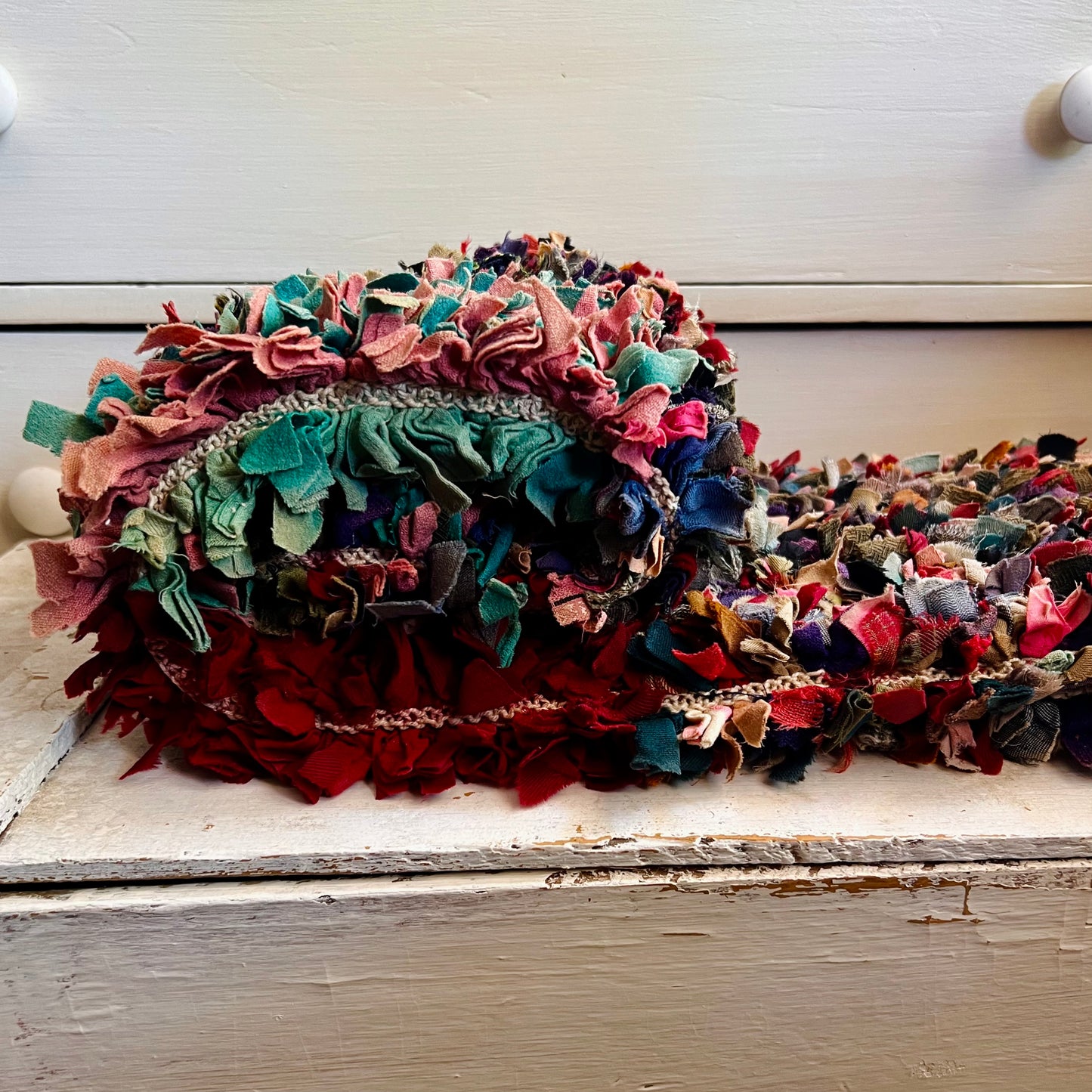 Antique Shaker Confetti Rug, c.1900