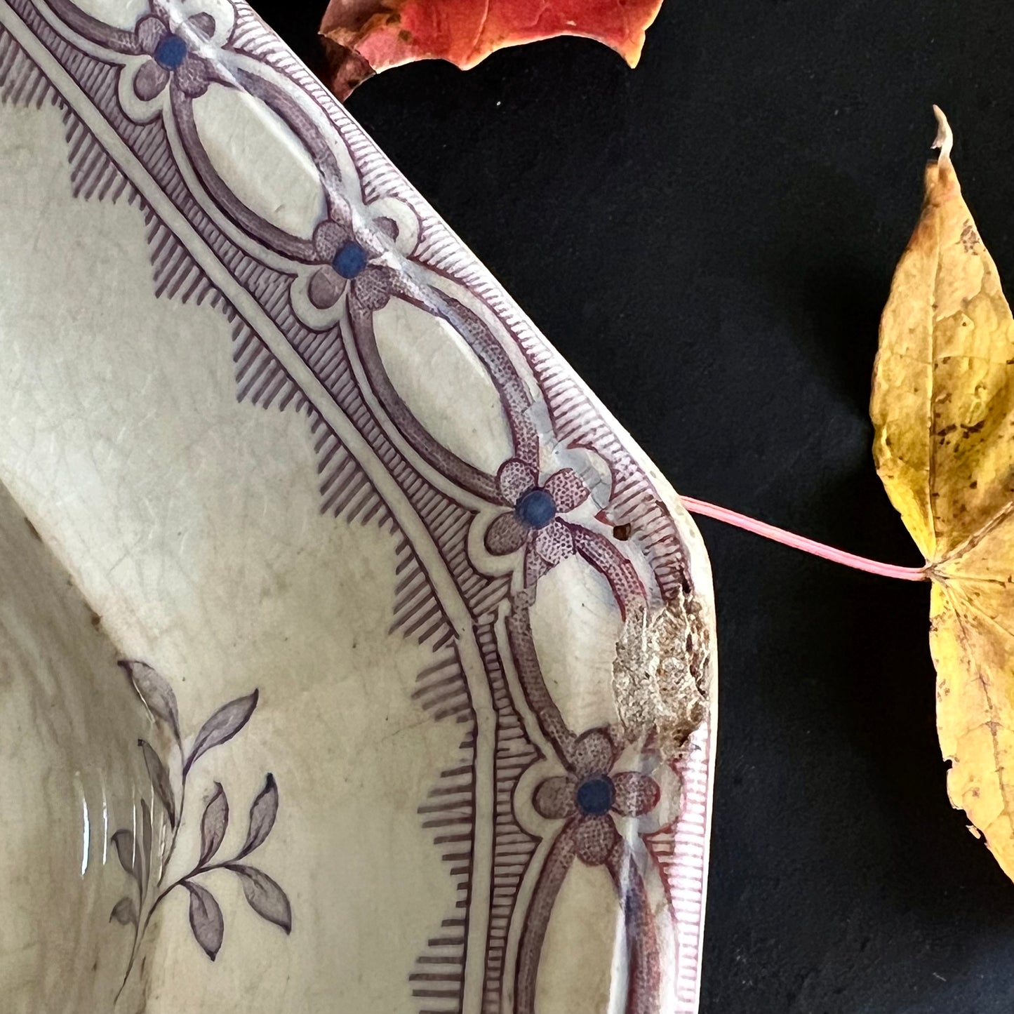 Antique John & Samuel Alcock Jr. Transferware Platter (c.1848)