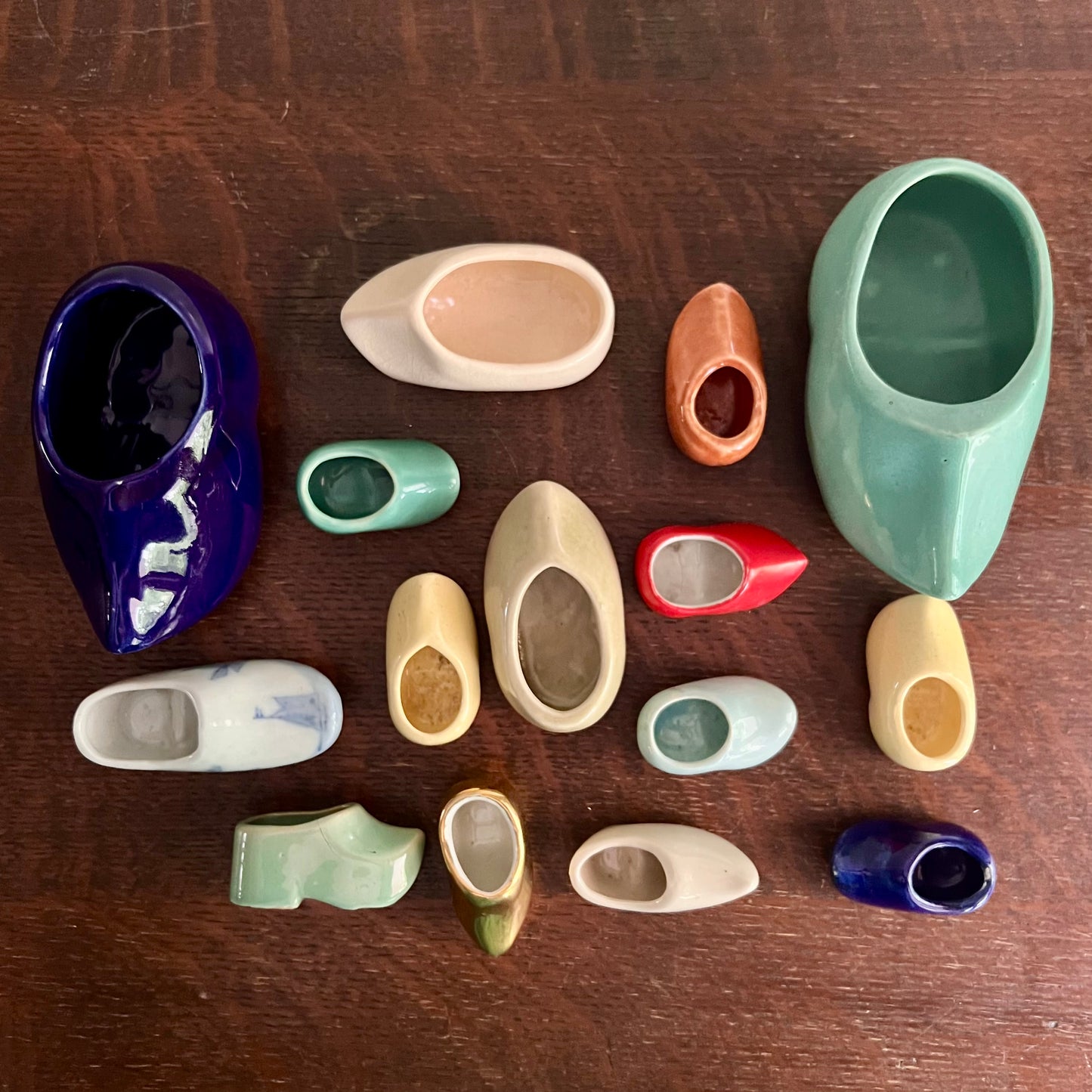 Vintage Ceramic Dutch Clog Shoes