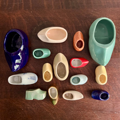 Vintage Ceramic Dutch Clog Shoes