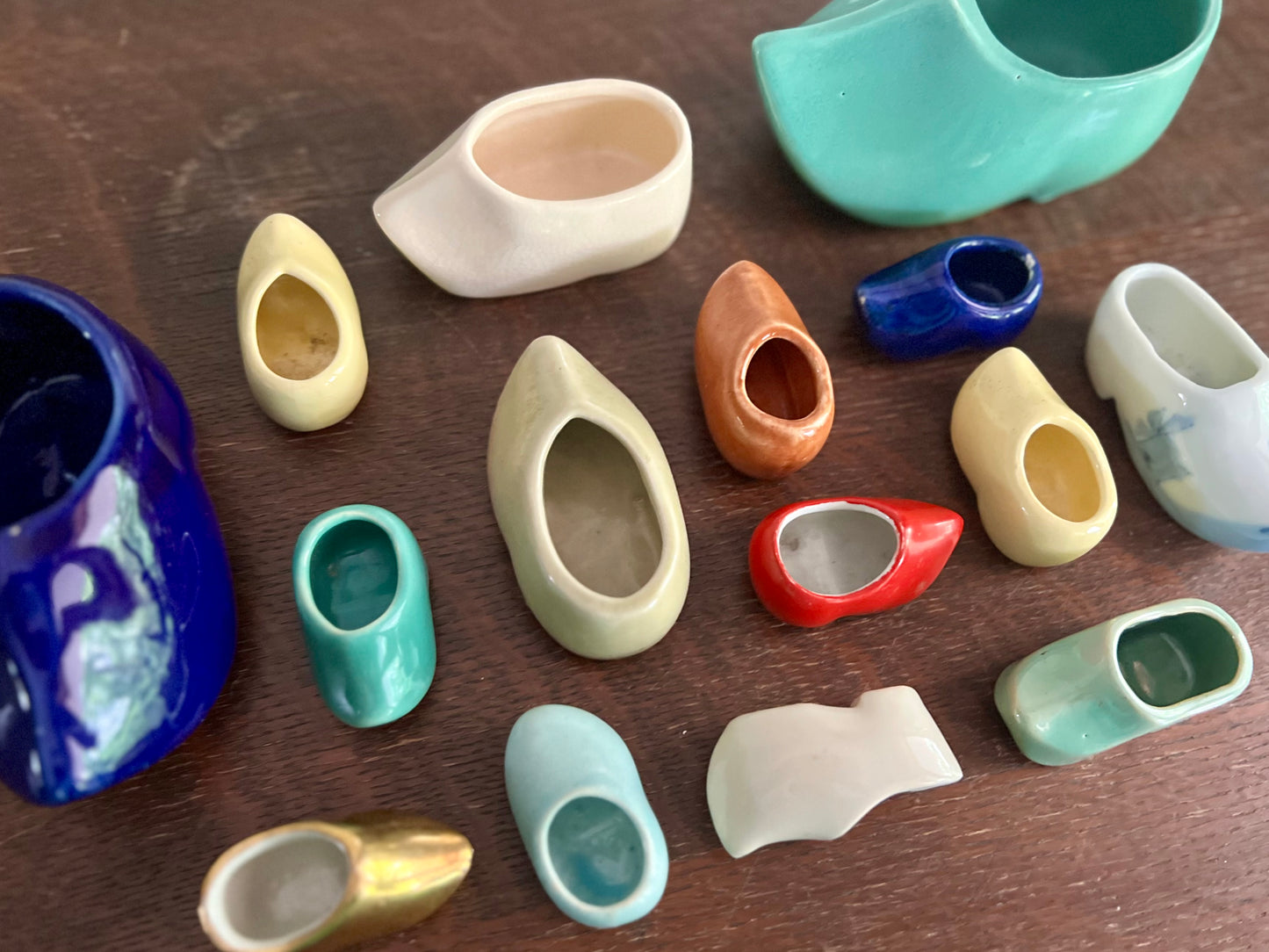 Vintage Ceramic Dutch Clog Shoes