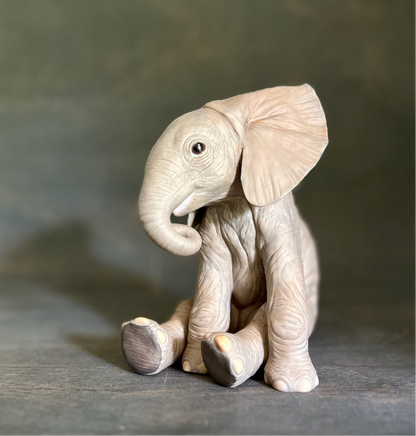 Lenox Porcelain African Elephant Calf for Smithsonian Institute, c.1991