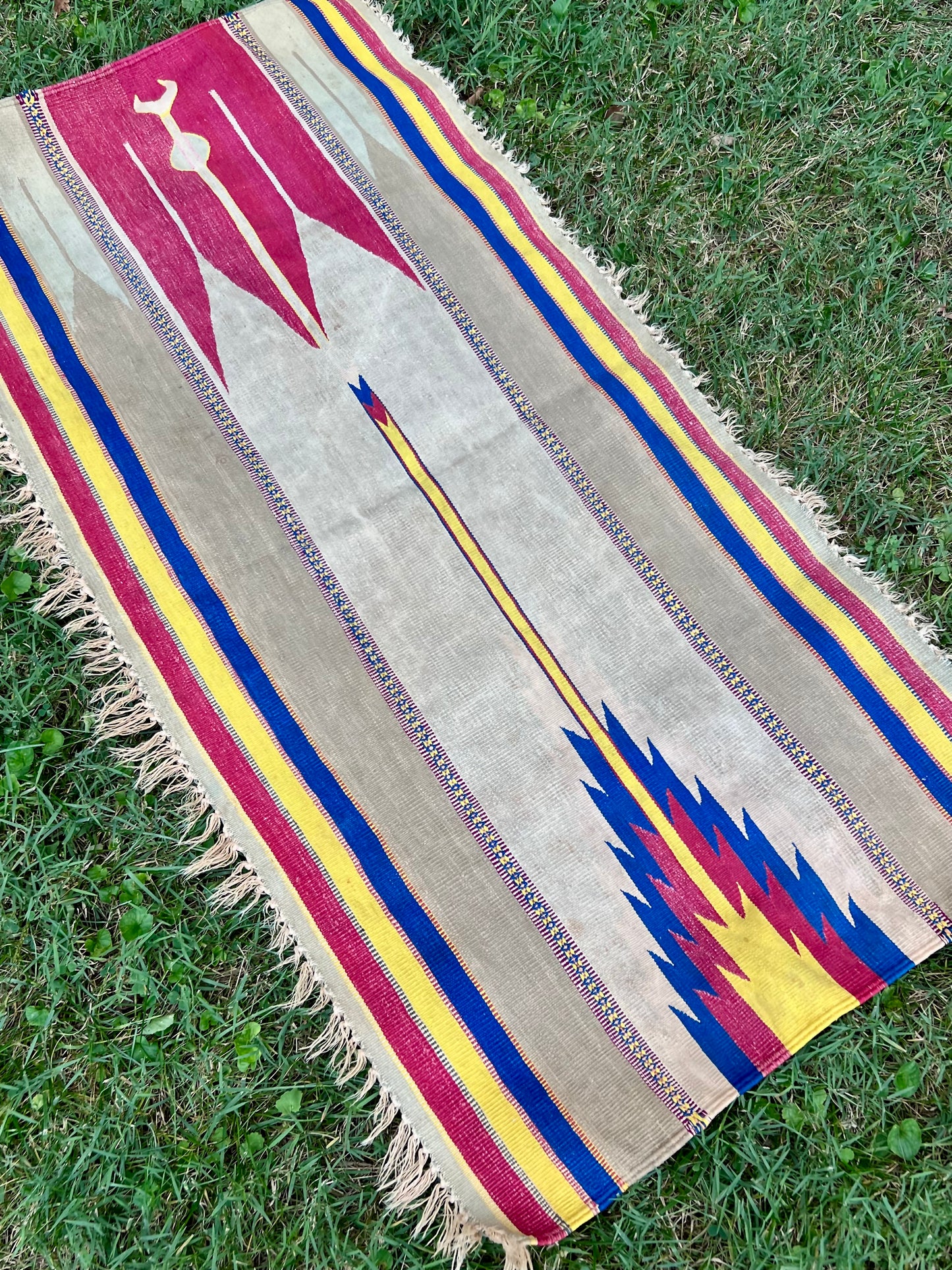 Vibrant Handwoven Southwestern Rug or Mat