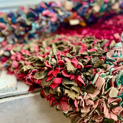 Antique Shaker Confetti Rug, c.1900
