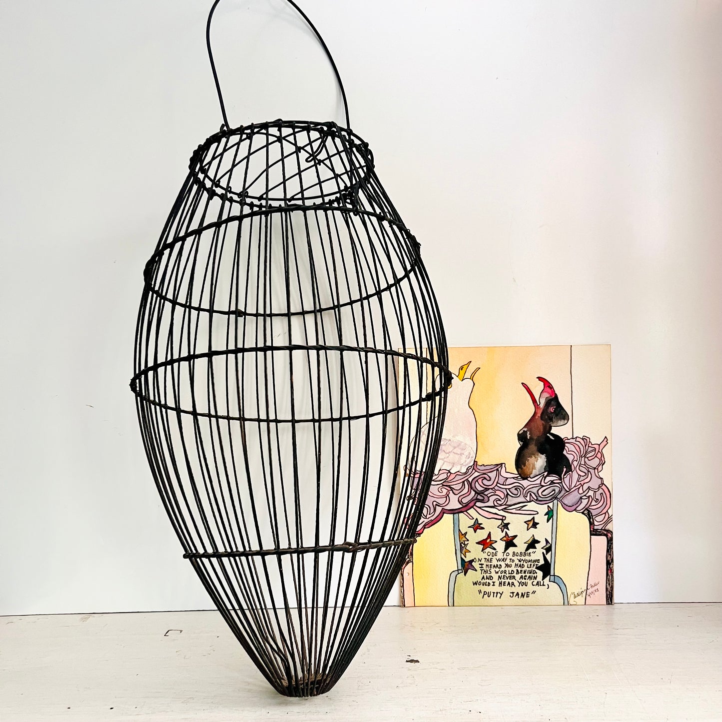 Early Wire Fish Trap or Bait Carrier