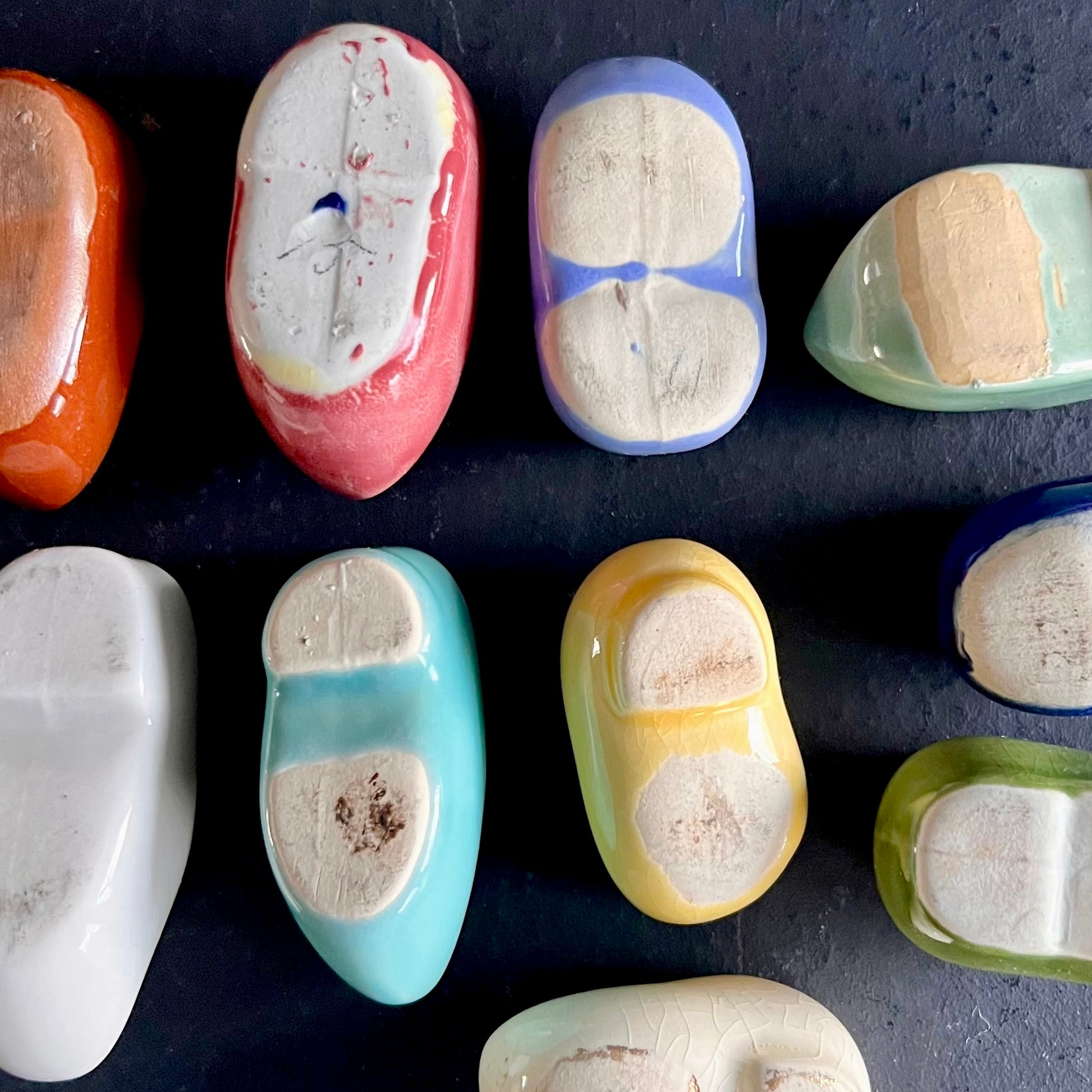 Vintage Ceramic Dutch Clog Shoes