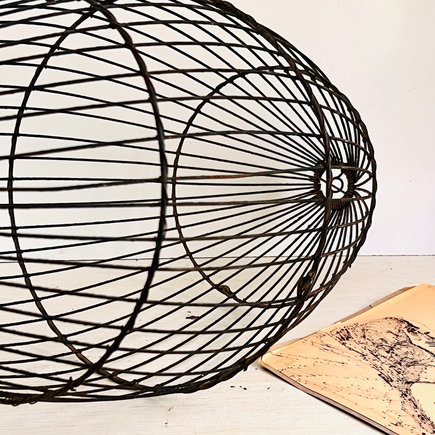 Early Wire Fish Trap or Bait Carrier