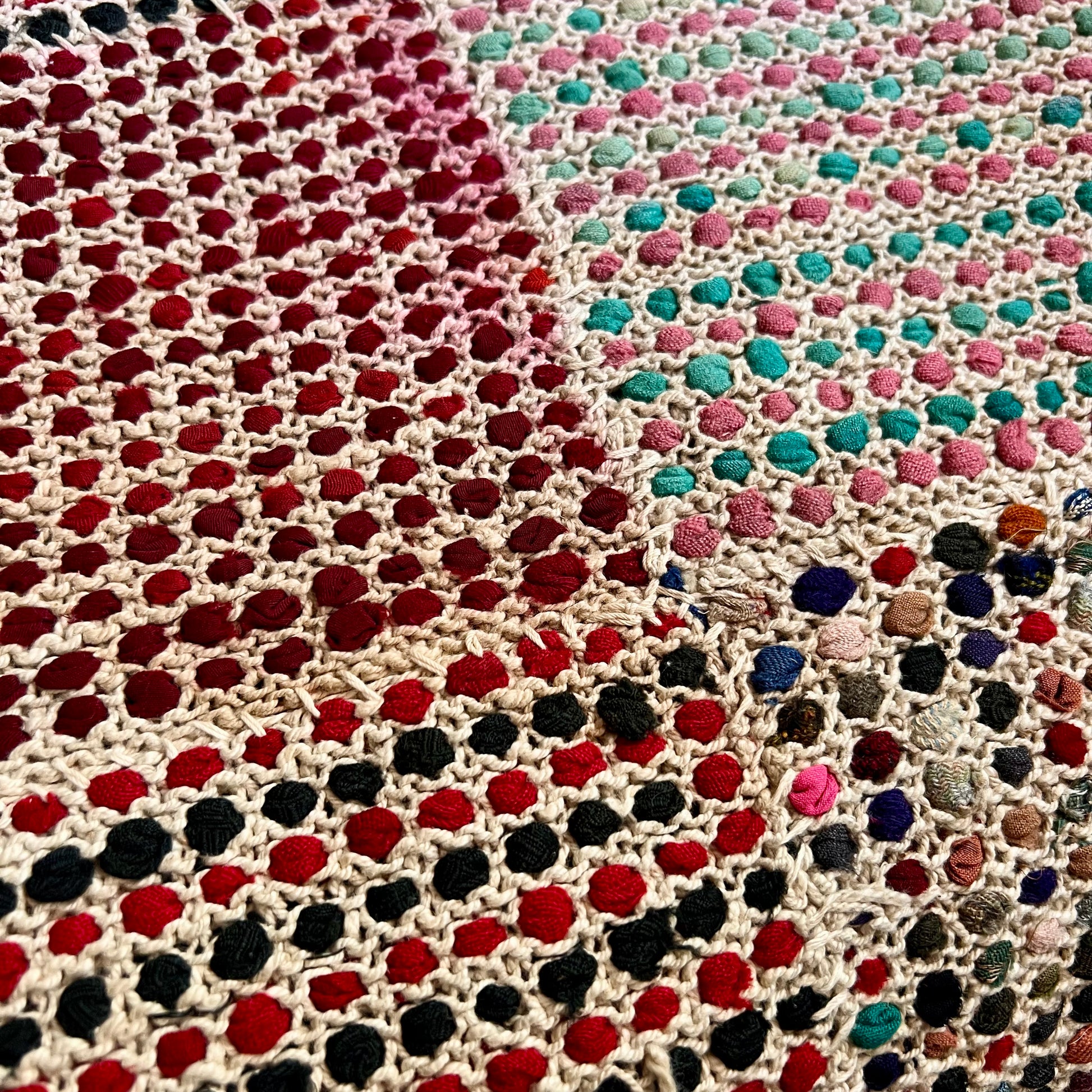 Antique Shaker Confetti Rug, c.1900