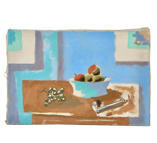 Antique Still Life Oil Painting by Edgar Yaeger (c.1900s)